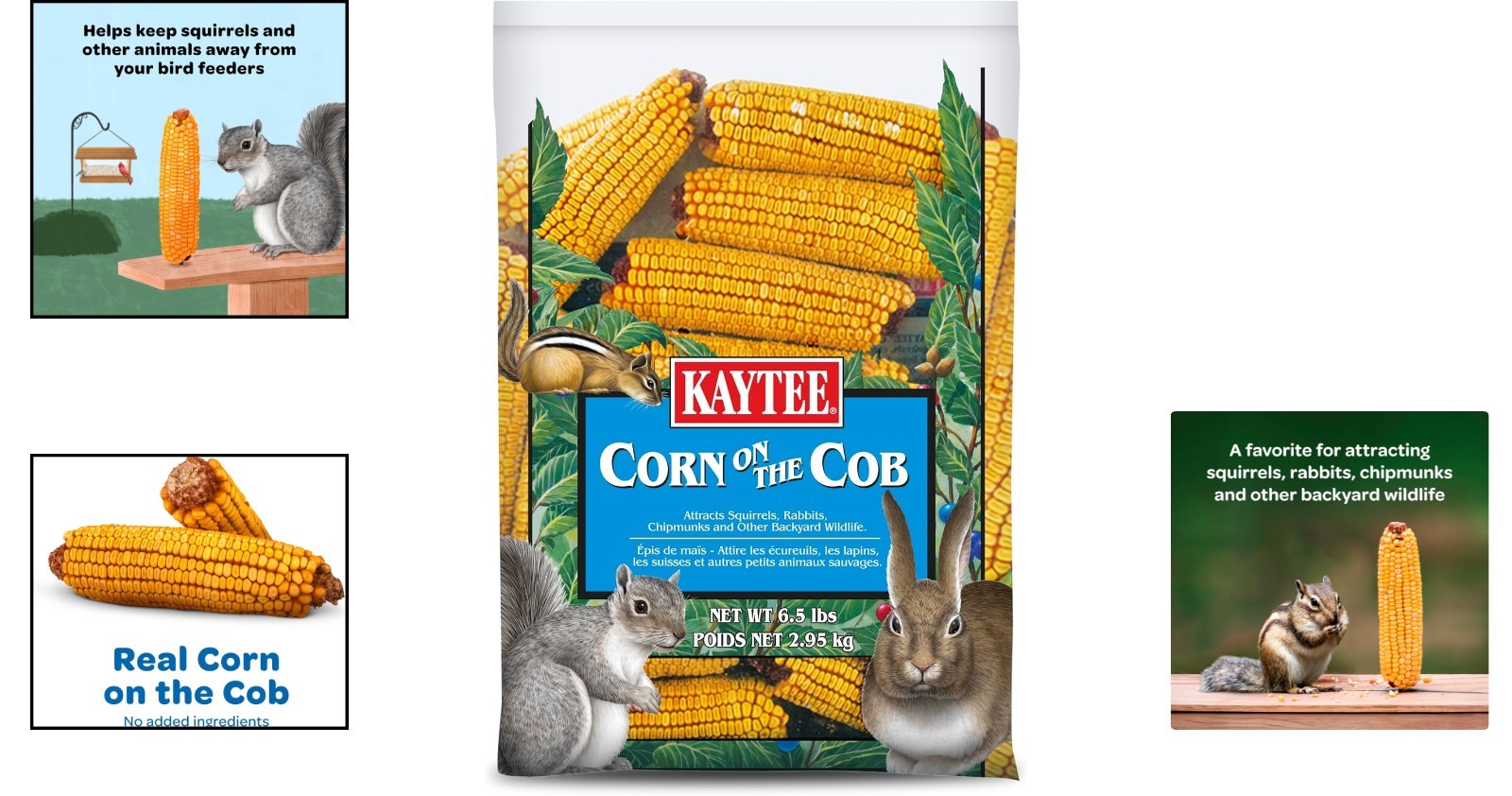 6.5 lb Organic Corn On The Cob – Stimulates Appetite and Attracts Wildlife!