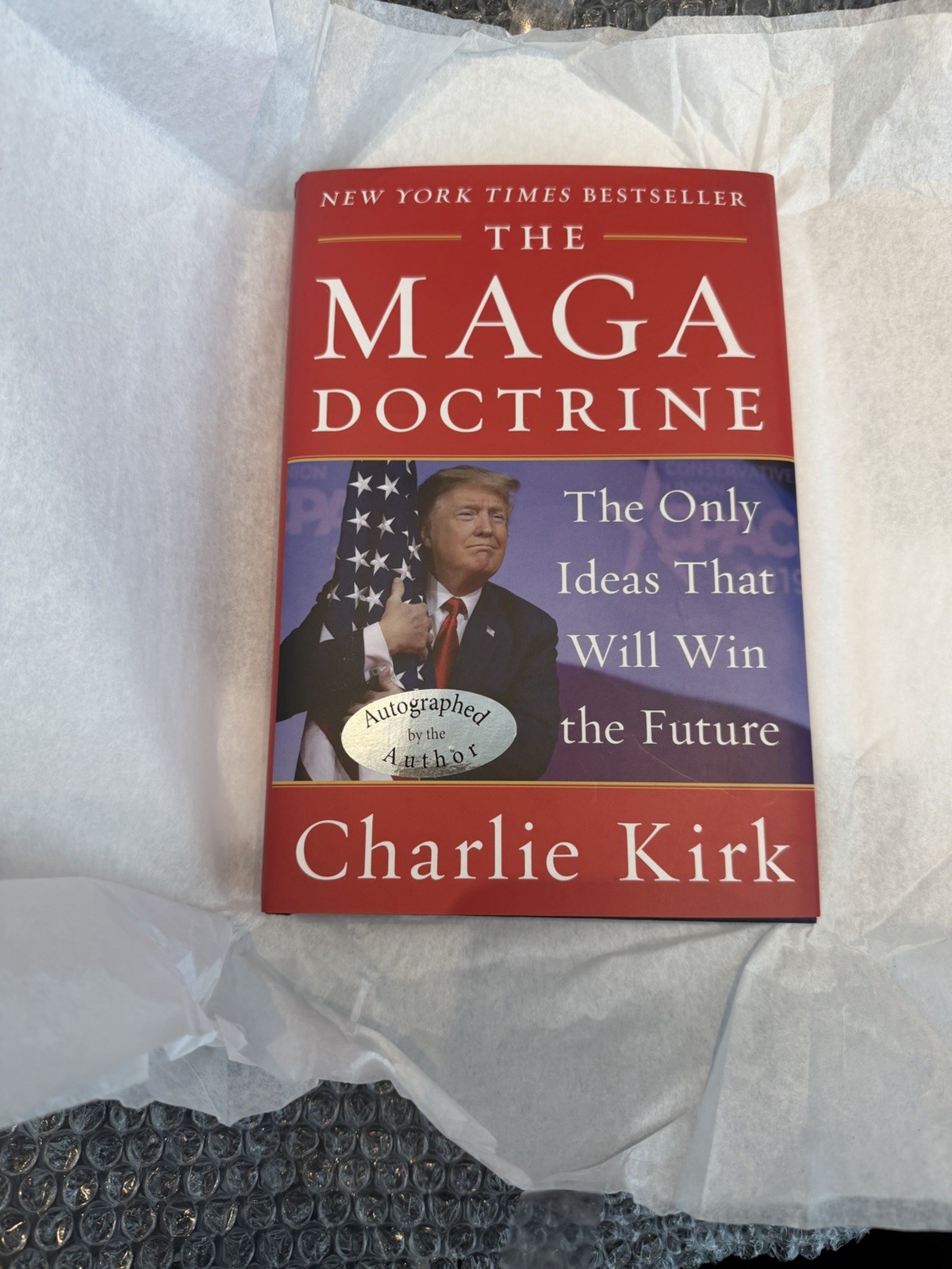 The MAGA Doctrine by Charlie Kirk Signed Hardcover Library Edition 2020