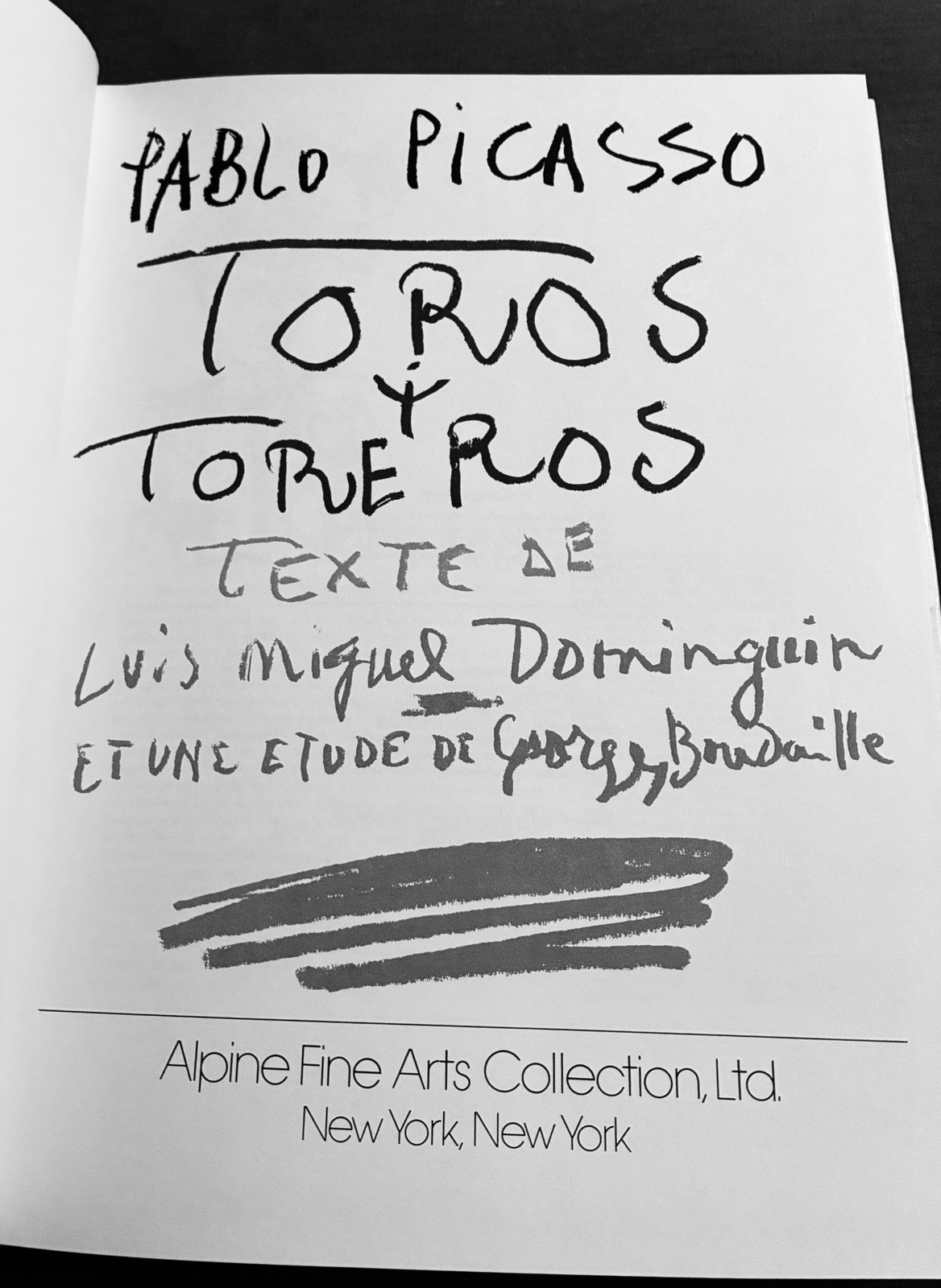 Pablo Picasso Toros Y Toreros Bullfight Painting Alpine Fine Arts Book 1980 RARE