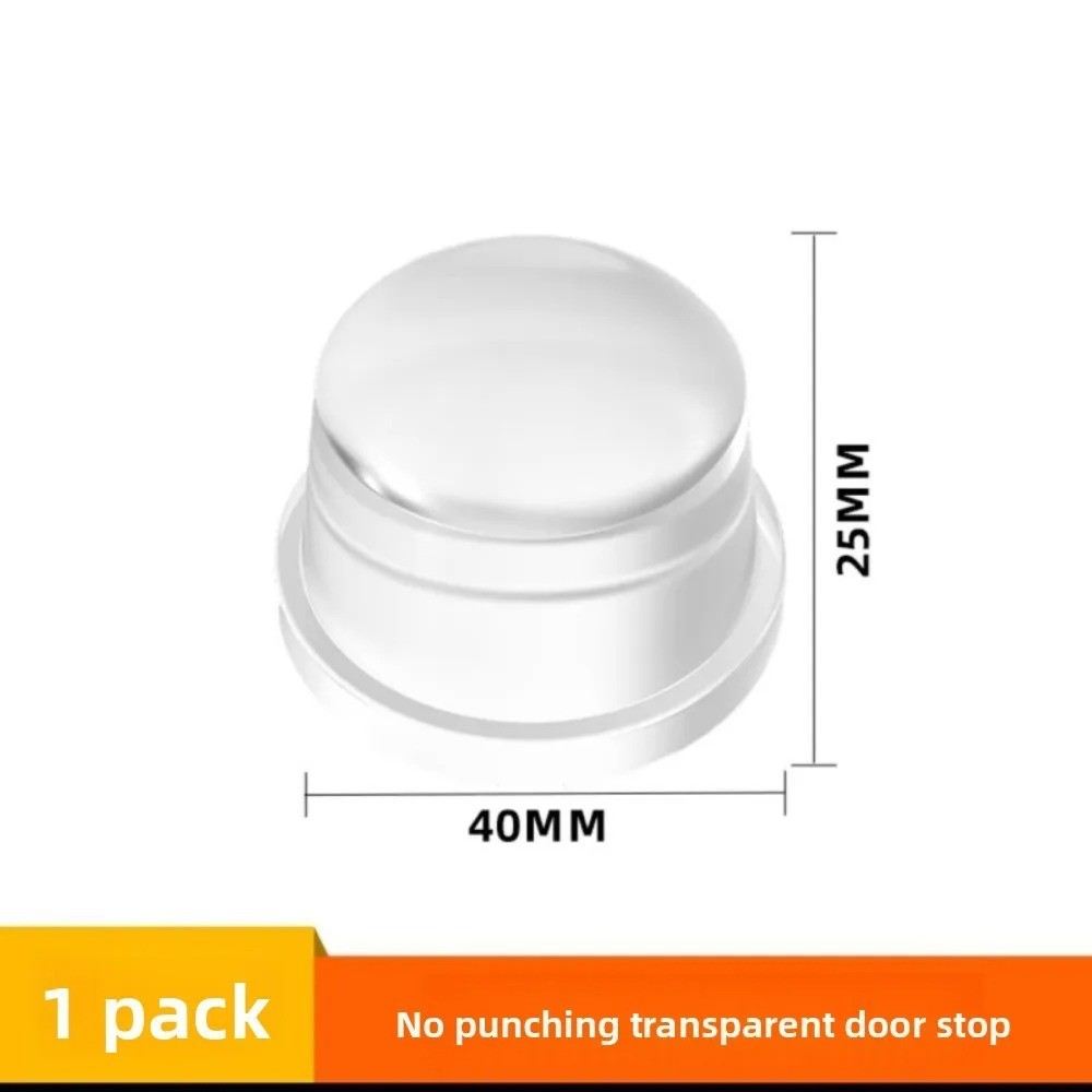 1pcs Silicone Door Stopper Transparent Anti-Bump Pad Wall Protector – NEW