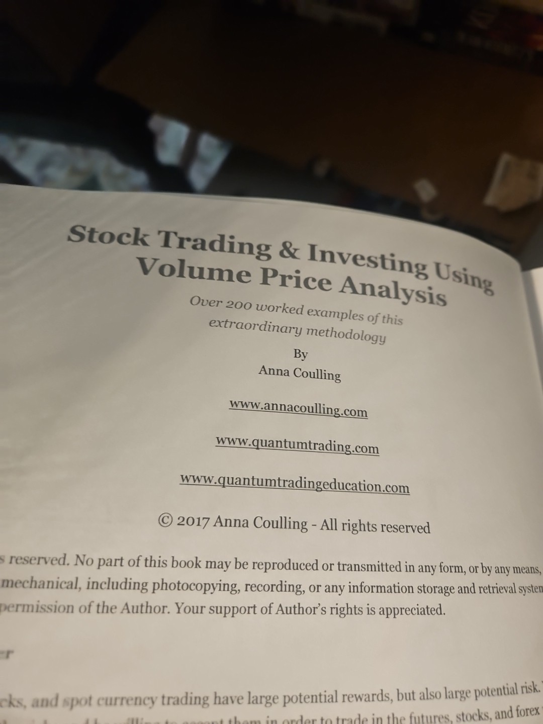 Stock Trading Investing Using Volume Price Analysis A Coulling Softcover VG J1