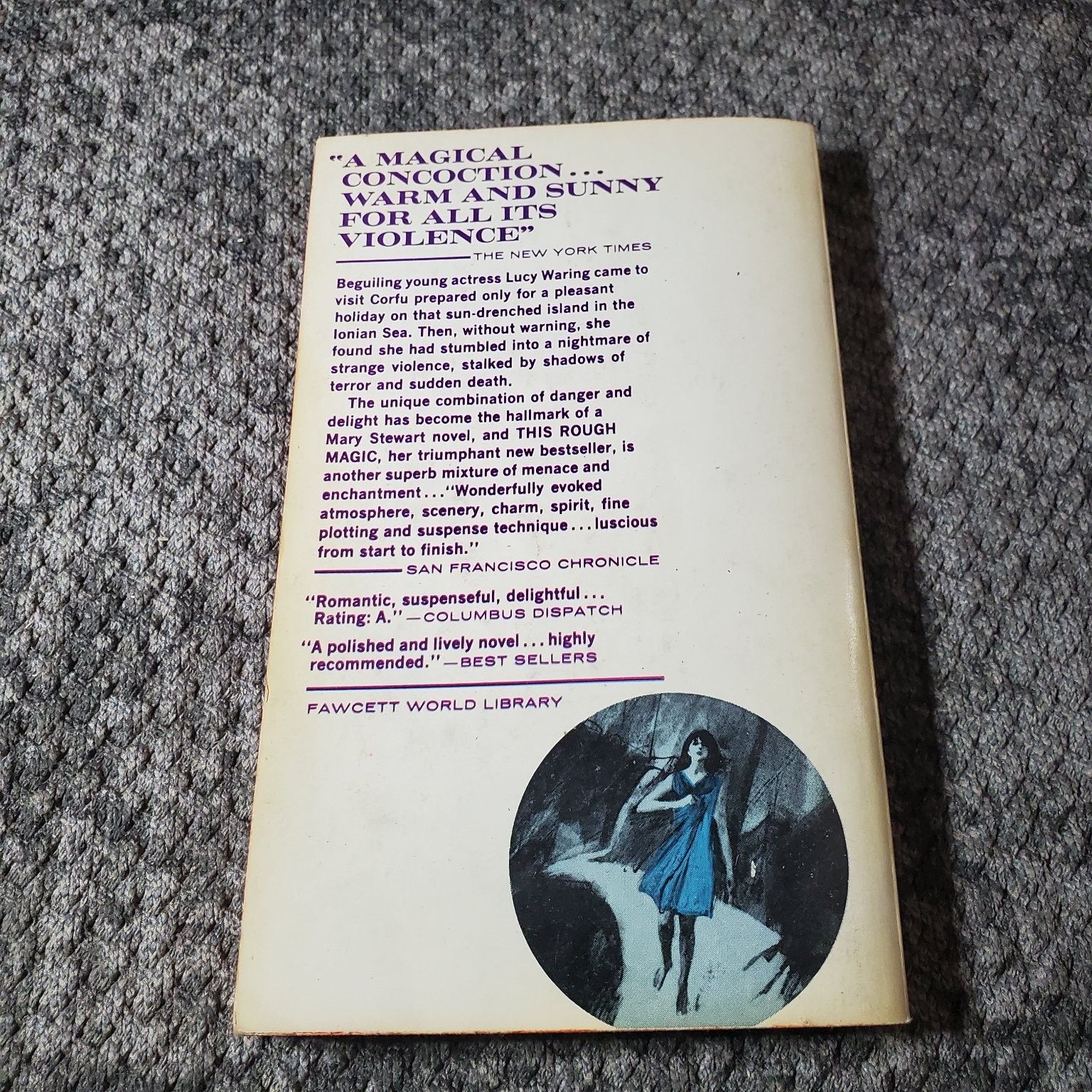 Nine Coaches Waiting Mary Stewart 1969 Reprint Suspense Gothic Romance Fawcett