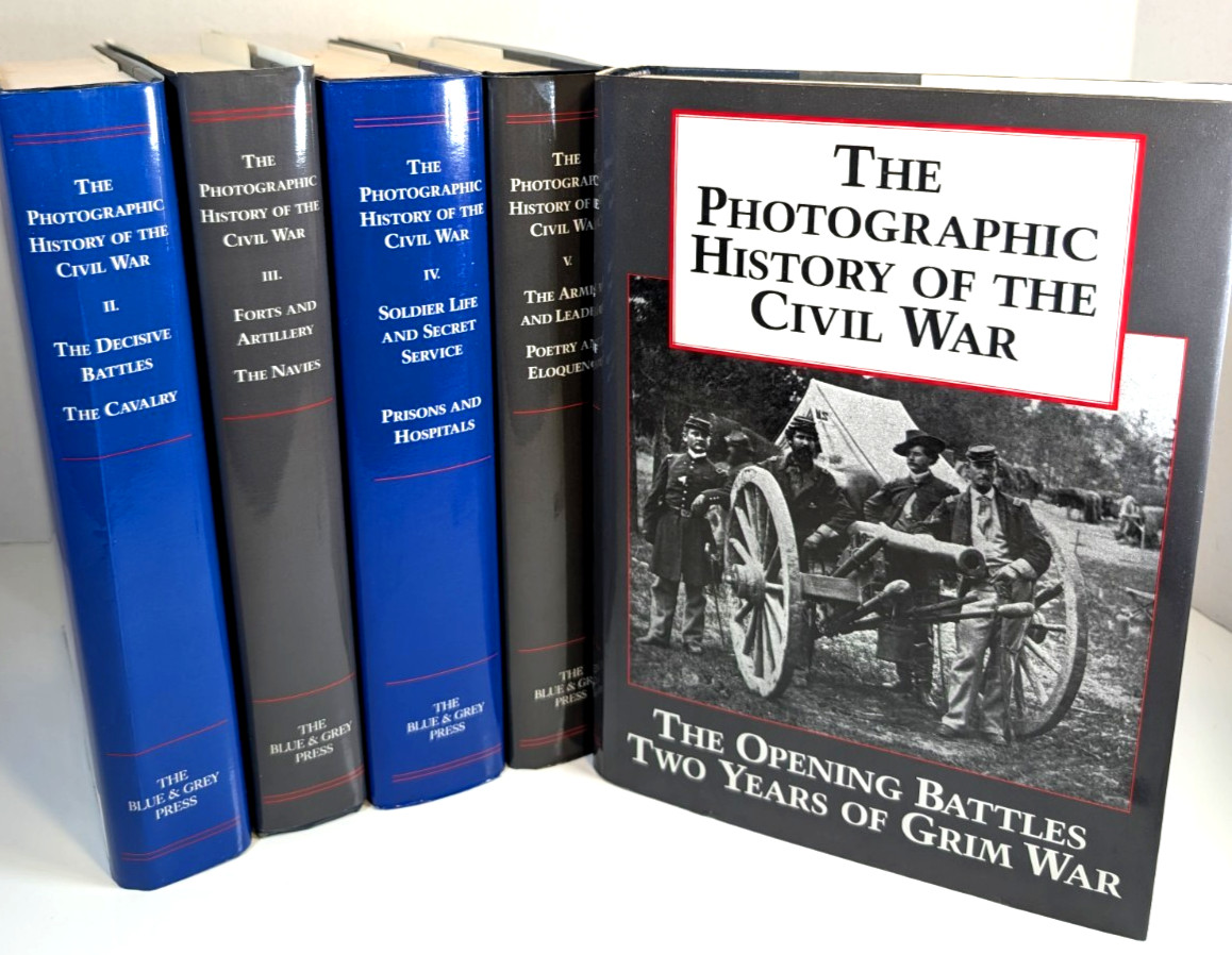 The Photographic History of the Civil War 10 Volumes in 5 HC Blue & Grey Press