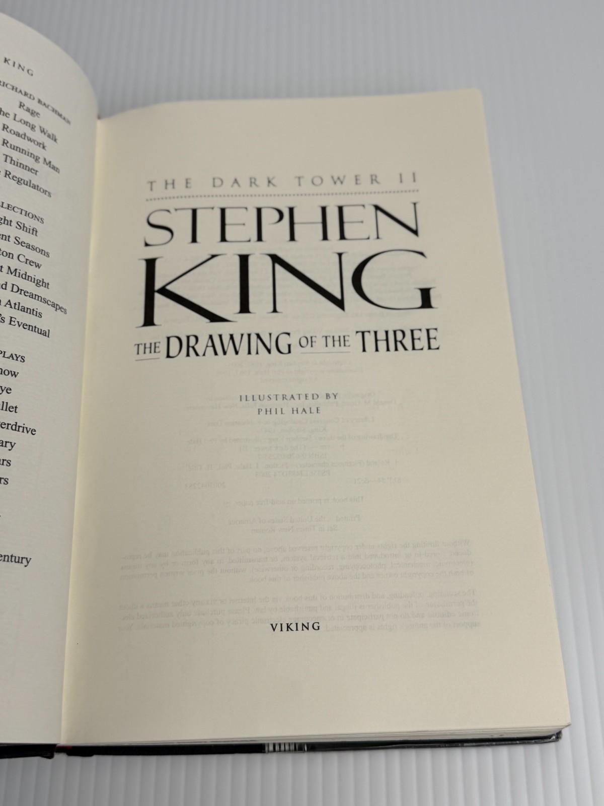 Stephen King The Drawing of the Three Dark Tower II Ex libris 2003 HC(read Desc)