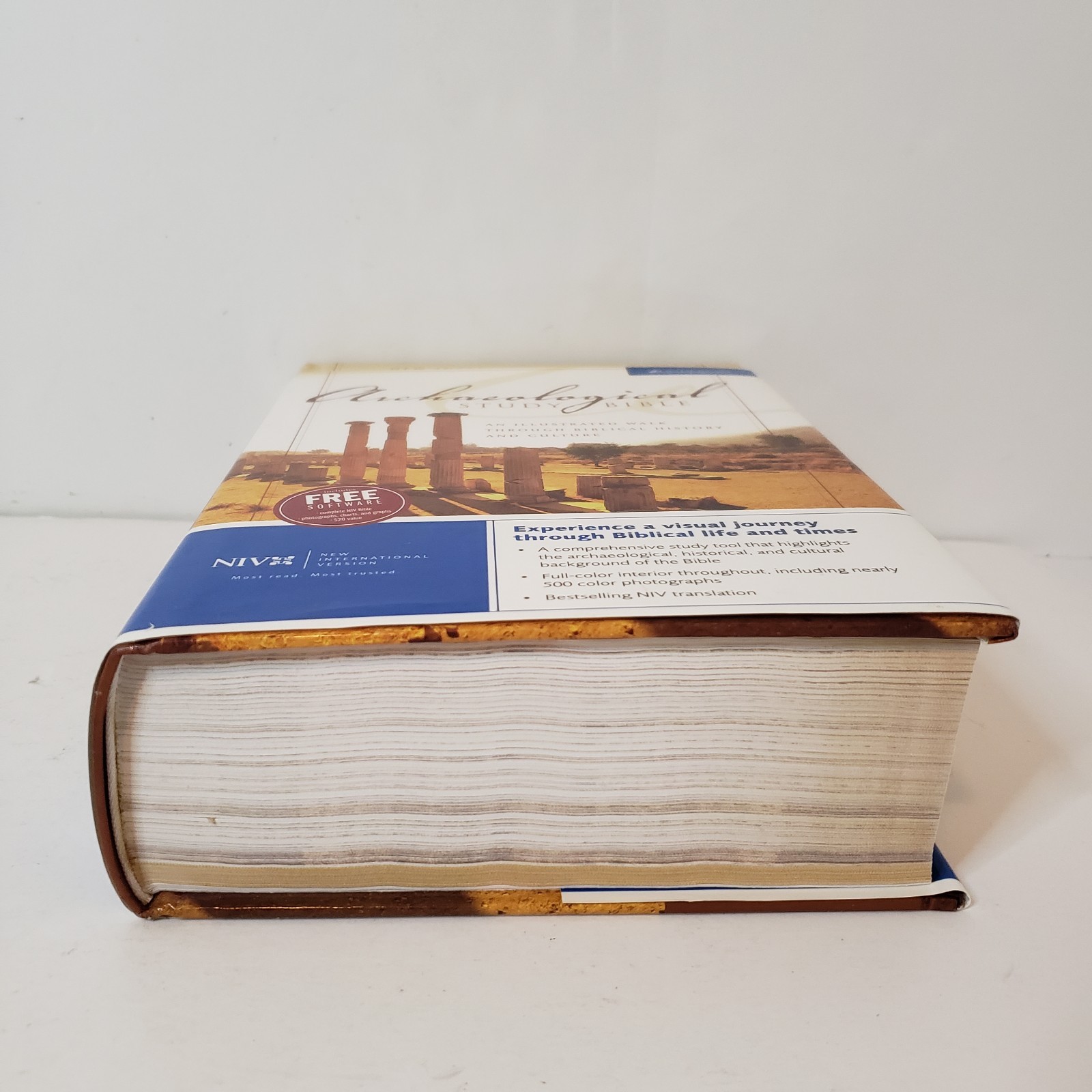 Zondervan Archaelogical Study Bible NIV Hardcover Book W/Software Disc 2005