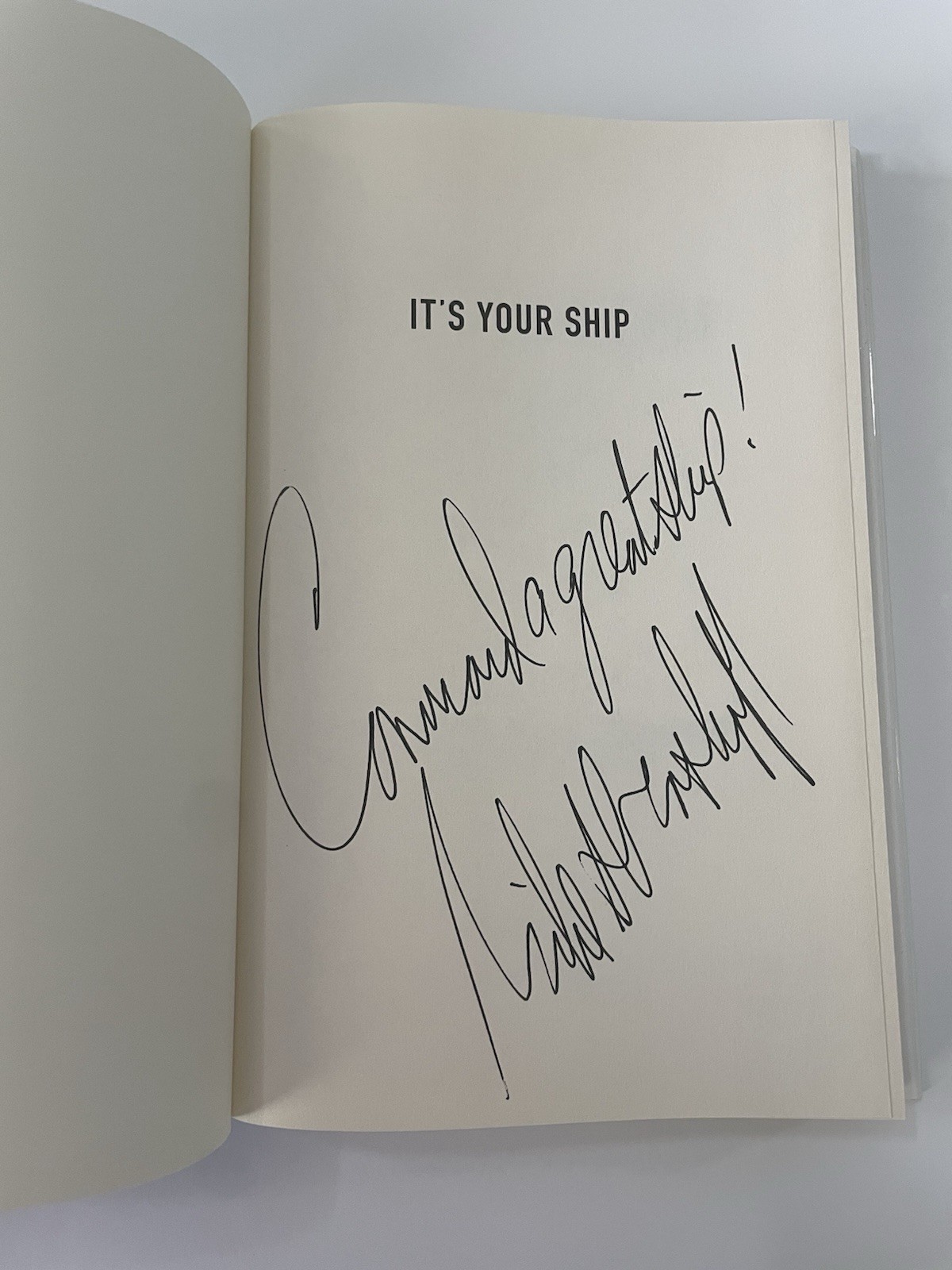It’s Your Ship SIGNED Captain D Michael Abrashoff 1ST EDITION REVISED 2012 Book