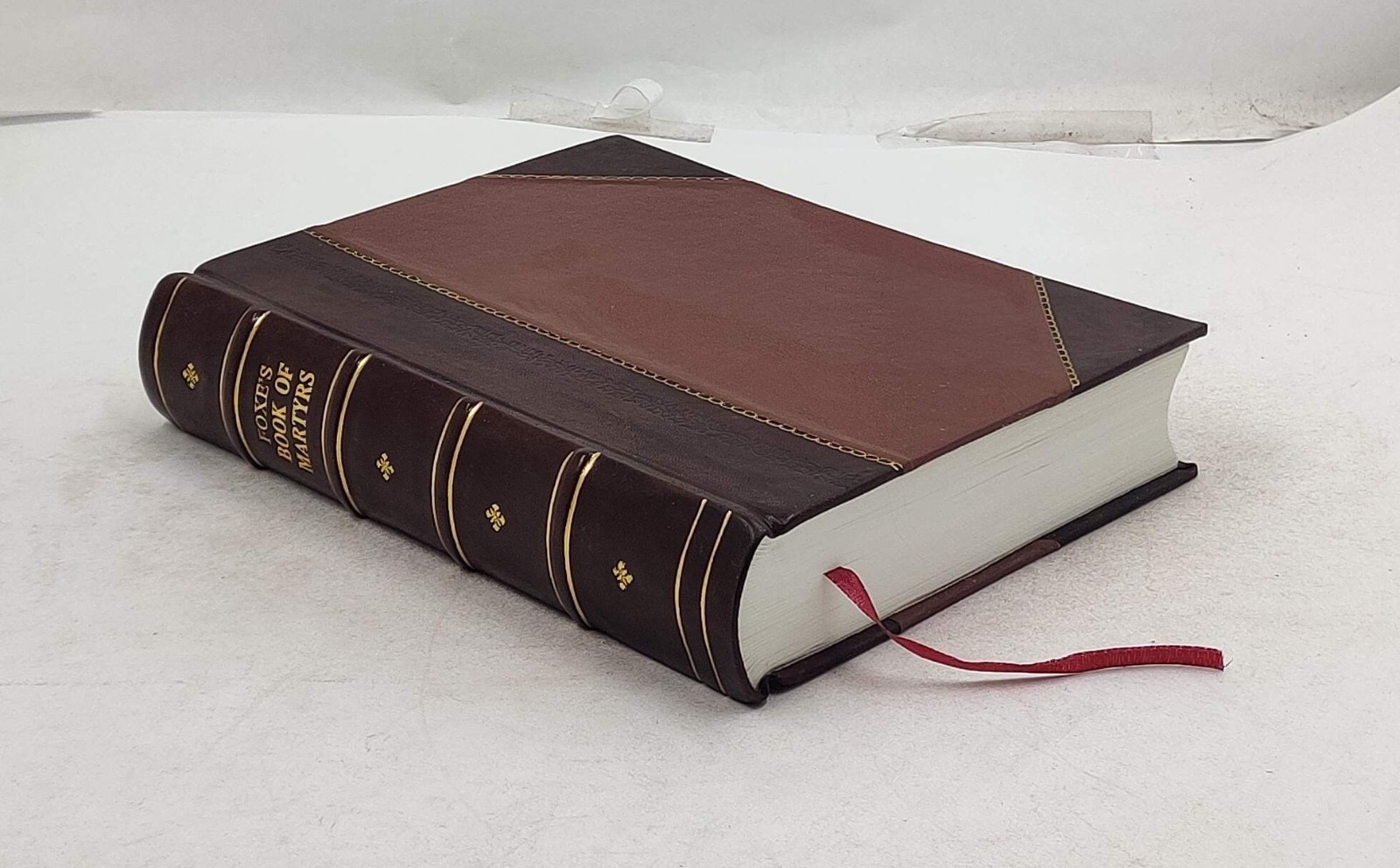 Foxe’s Book of martyrs; 1897 by Foxe, John [Leather Crafted]