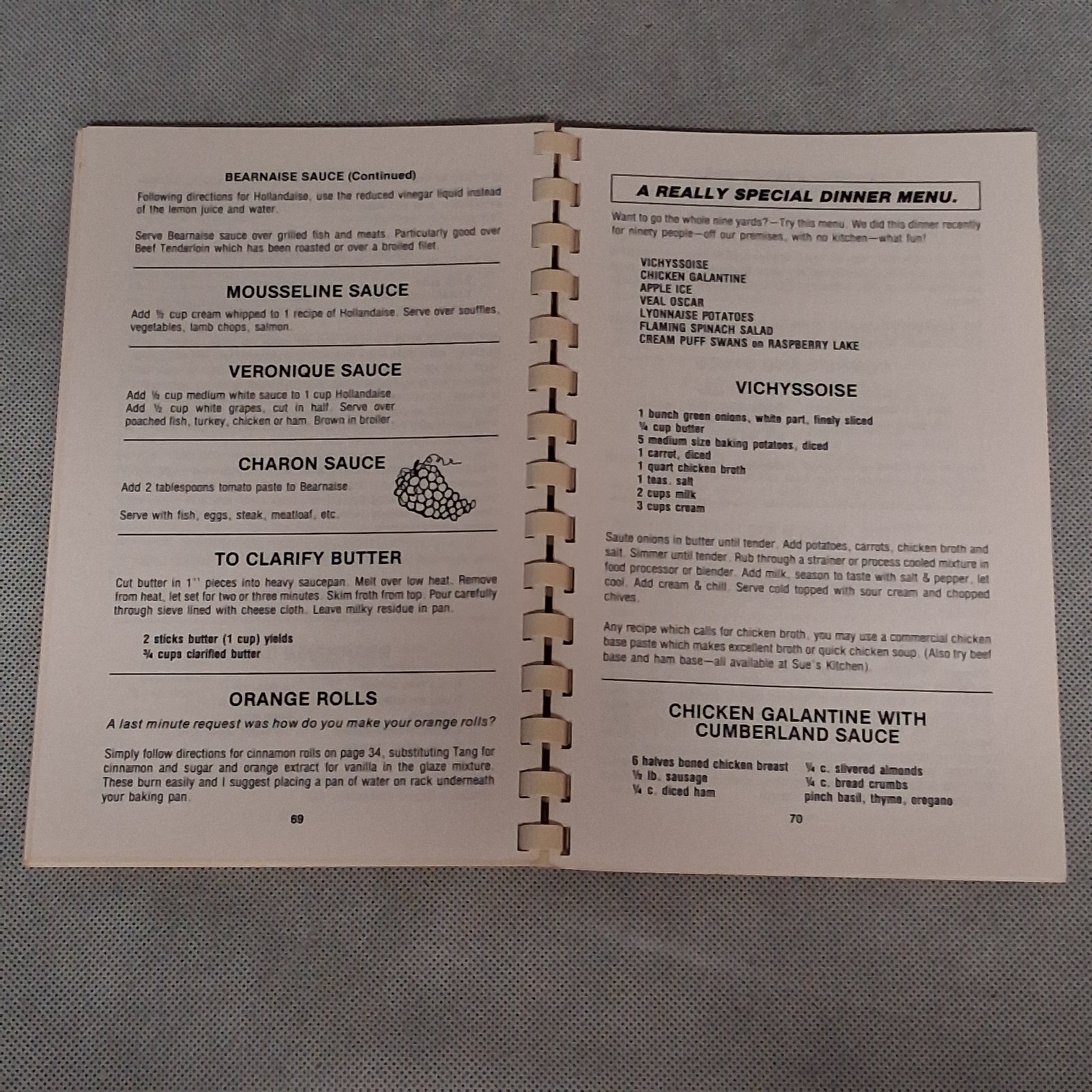 Sue’s Kitchen Cookbook Jonesboro Arkansas Restaurant 1989 Edition 76 Pages