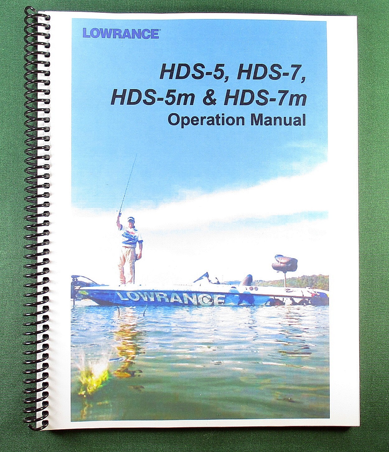 Lowrance HDS-7 Instruction Manual: Full Color 132 Pages & Protective Covers