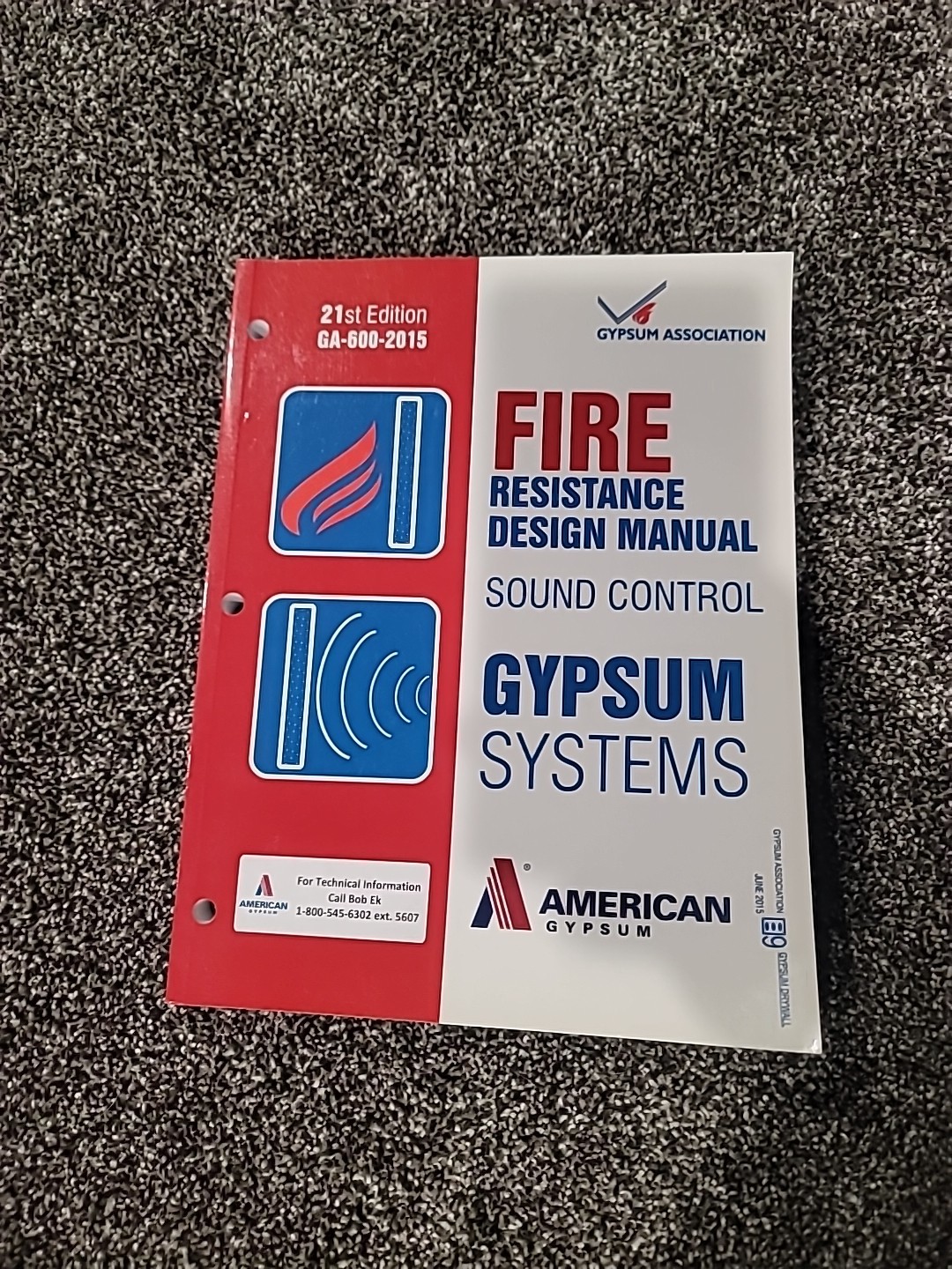 GA-600-15: Gypsum Fire Resistance Design Manual, 21st Edition – paperback Gy…