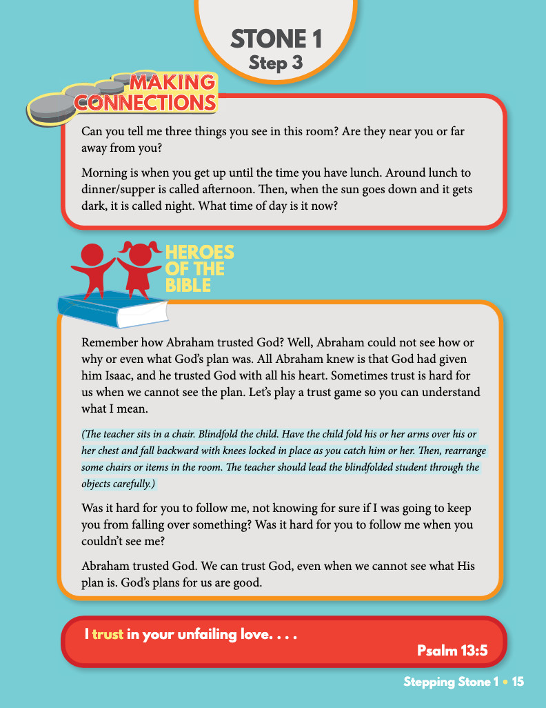 Masterbooks STEPPING STONES preschool curriculum ages 3-4 years MB homeschool