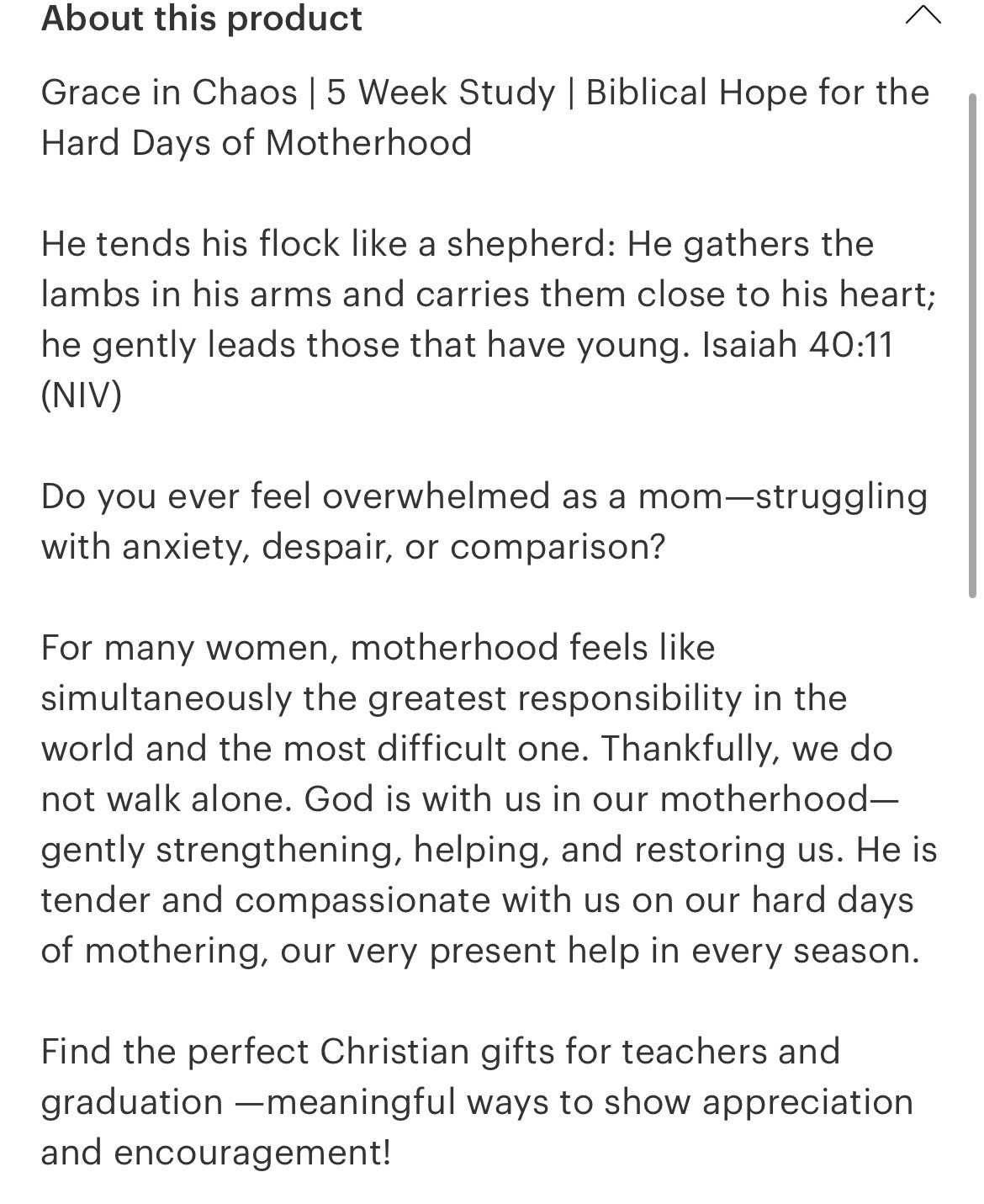 Brand New Grace In Chaos, 5 Week Hope For Hard Days Of Motherhood Bible Study