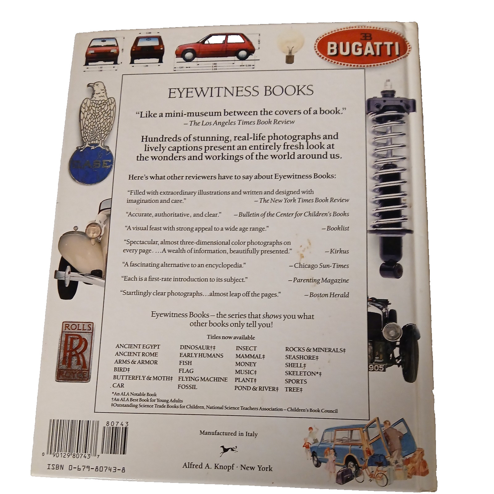 Car (Eyewitness Books) – Hardcover–64 pages–pre-owned–1990–Very Good–Used
