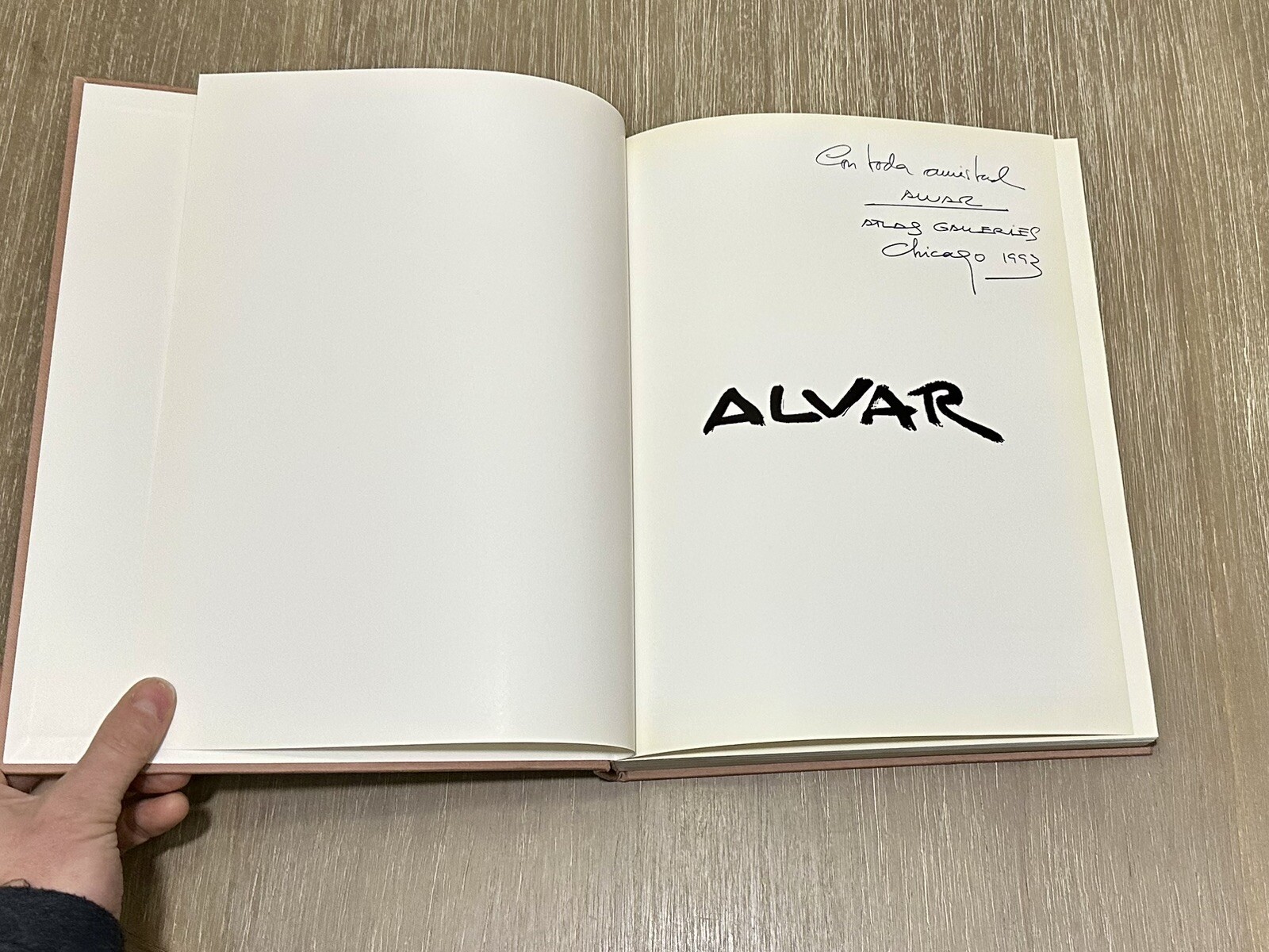 Alvar *SIGNED* Monograph with Signed Litho DJ (1993) Miralles & Alzueta HC/DJ