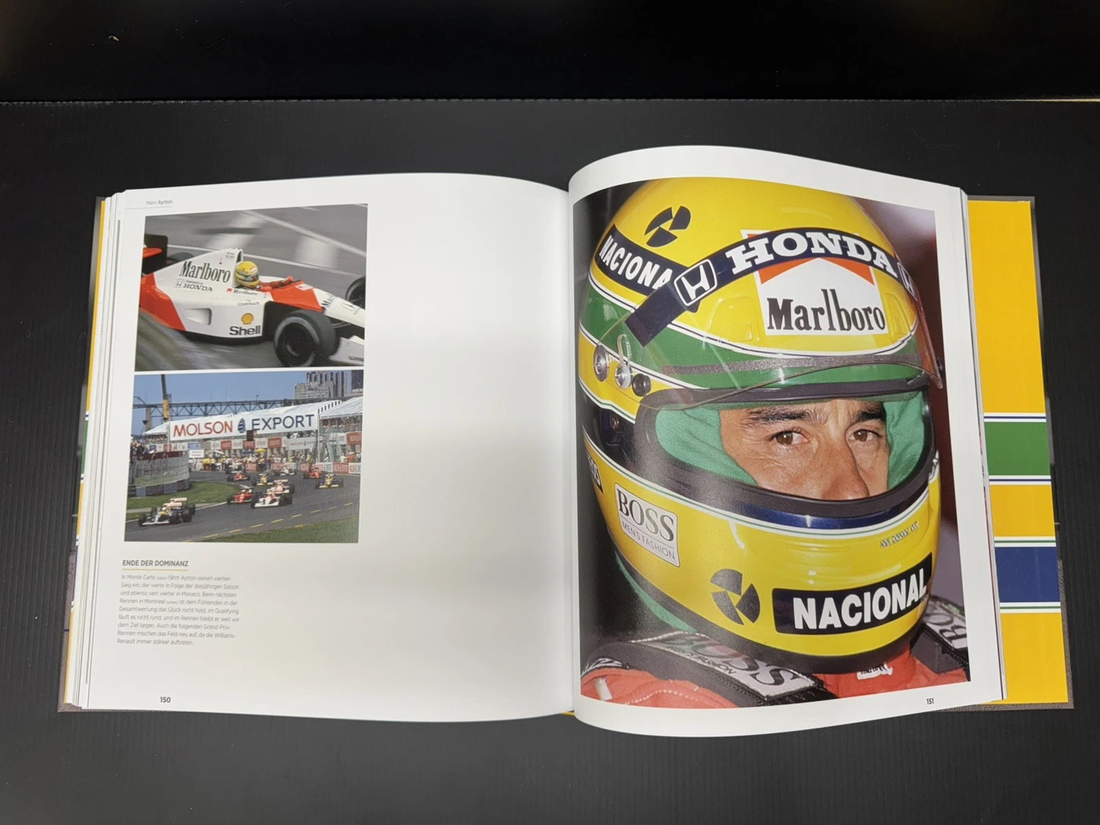 Ayrton Senna : Nueue Bilder Einer Legande Hard Cover 200 Pages