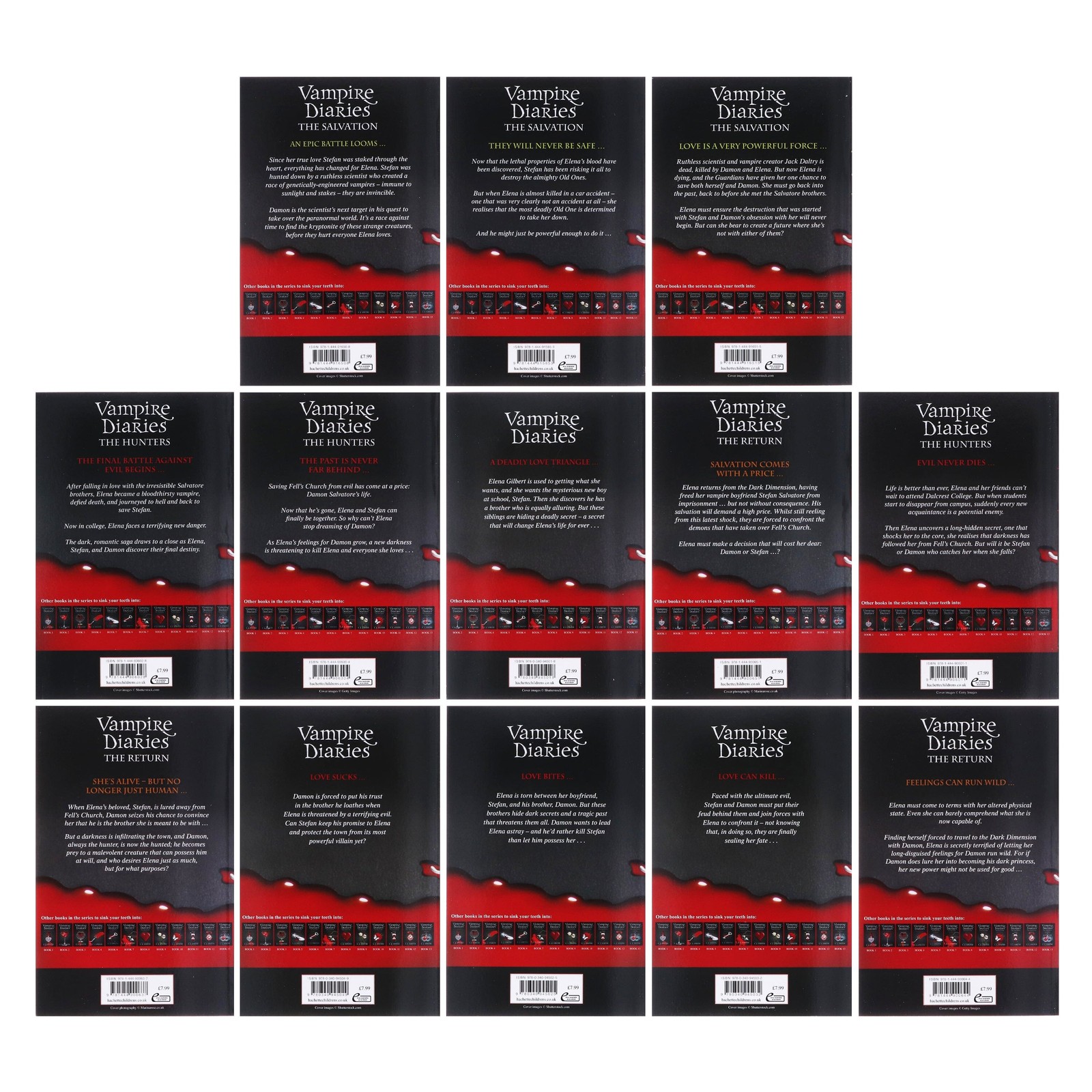 Vampire Diaries The Complete 13 Books Box Set by L. J. Smith – Ages 12+ – PB