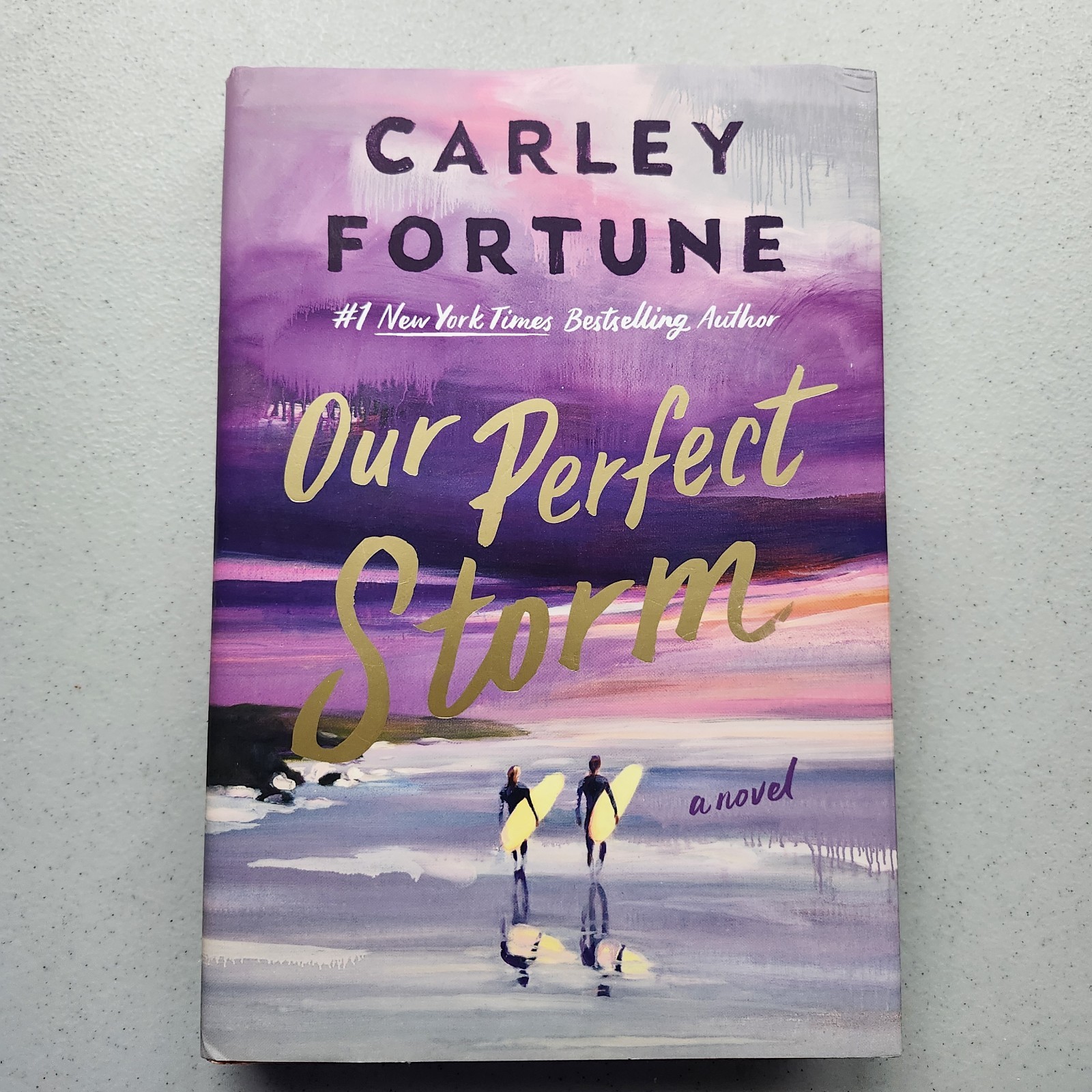 Our Perfect Storm by Carley Fortune. Hardcover. Contains Unique Printing Error.
