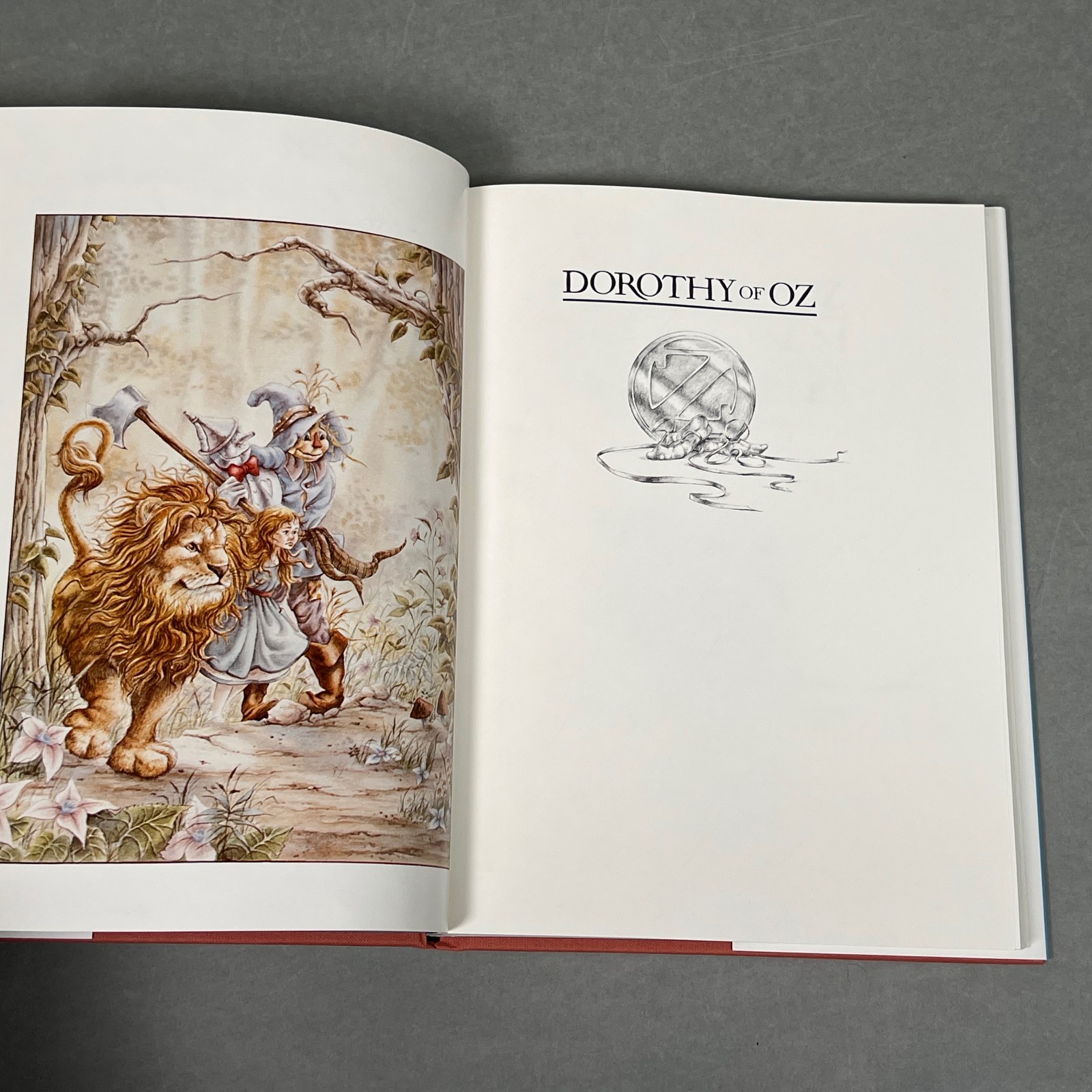 3x SIGNED Roger S. Baum Dorothy of Oz Book, Postcard, Paper All 3 Signed Toto