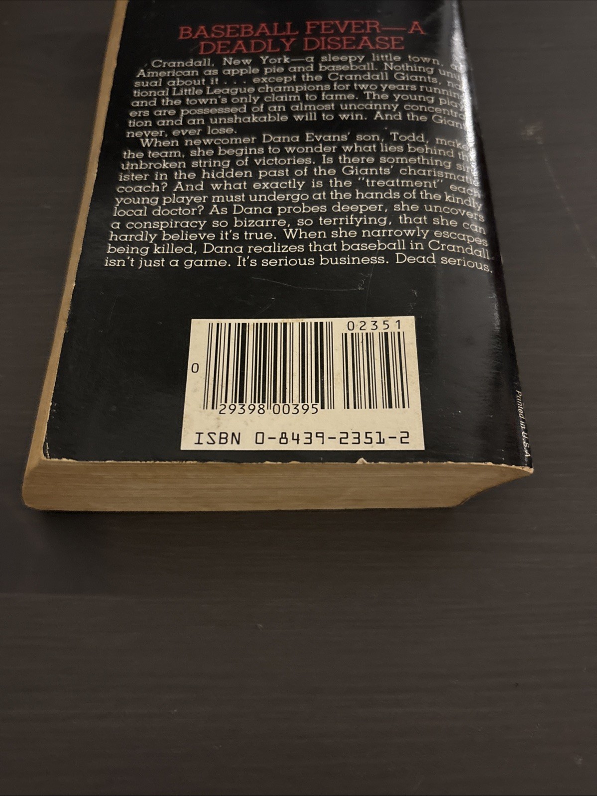 Child’s Play Sal Conte, vintage paperback 1986 ed. 1980s horror book