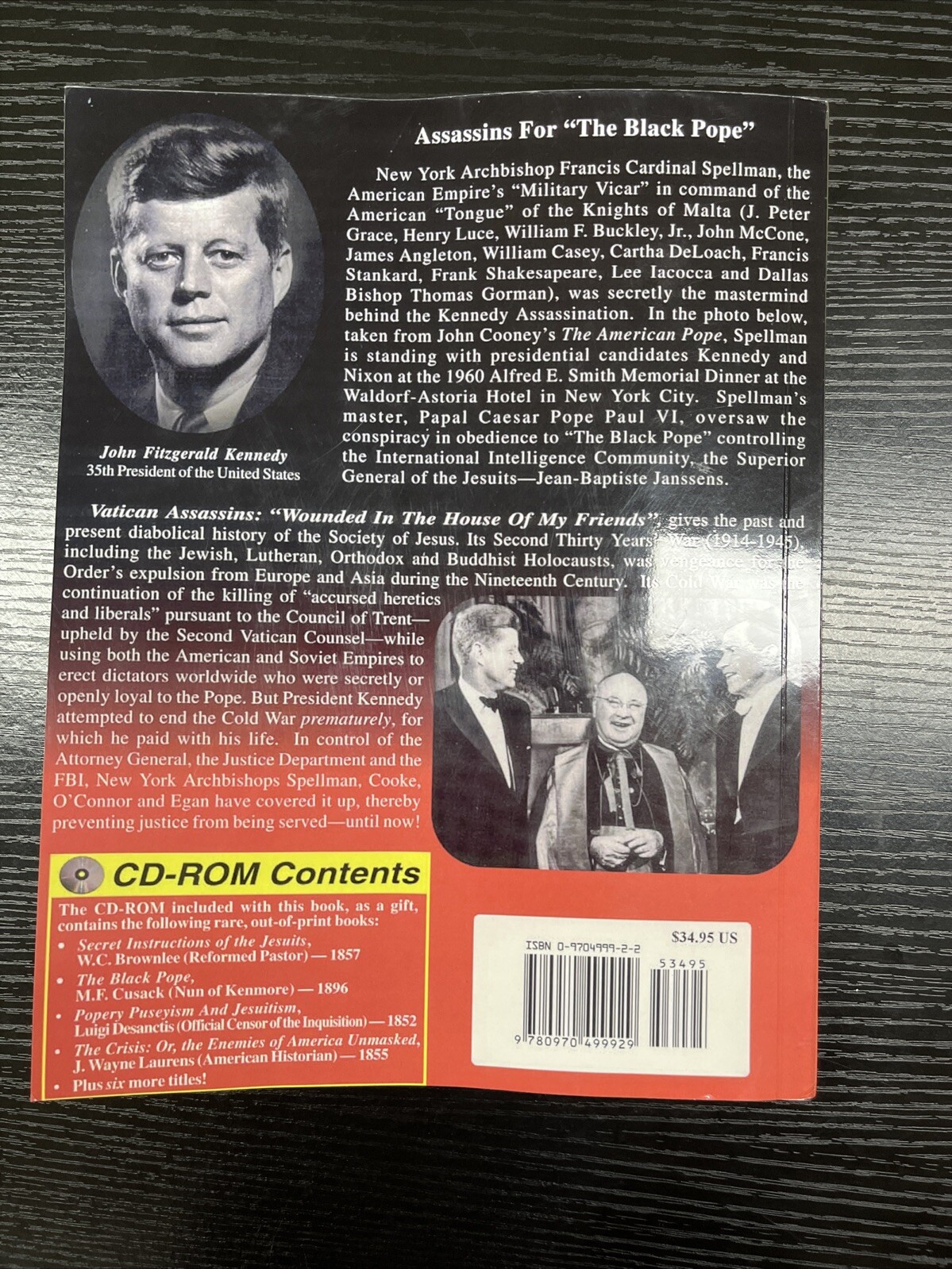 Vatican Assassins, by Eric Jon Phelps (REPRINT) No CD Large Print: 8.5”*11.5”