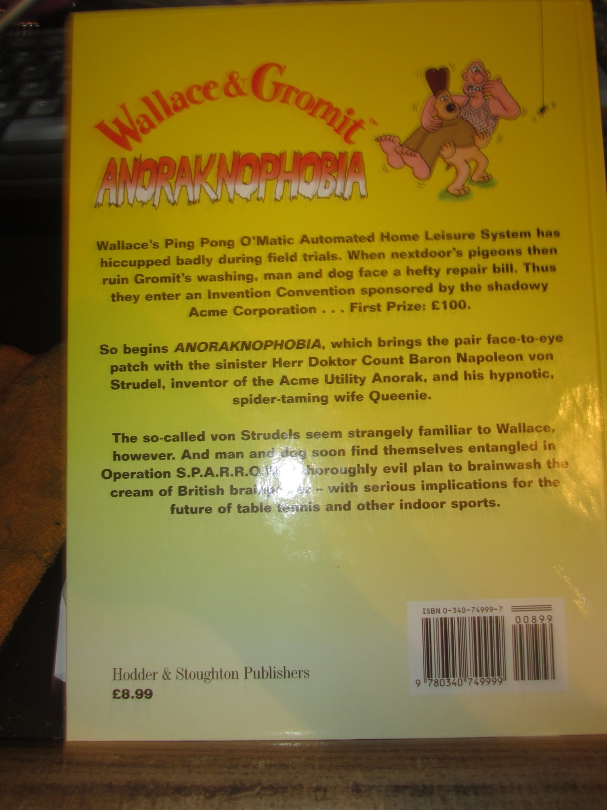 Wallace & Gromit. Anoraknophobia By Tristan Davies 44 PAGES EX CONDITION