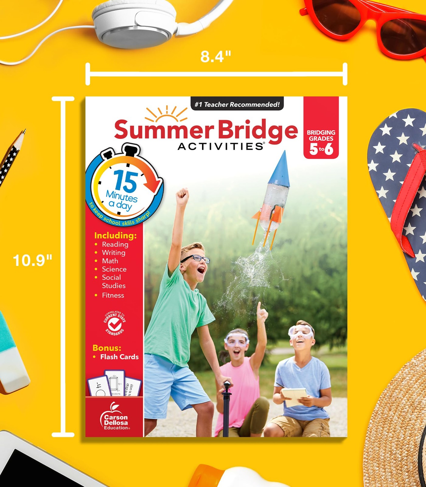 Summer Bridge Activities Workbook 5th to 6th Grade All Subjects 160 Pages
