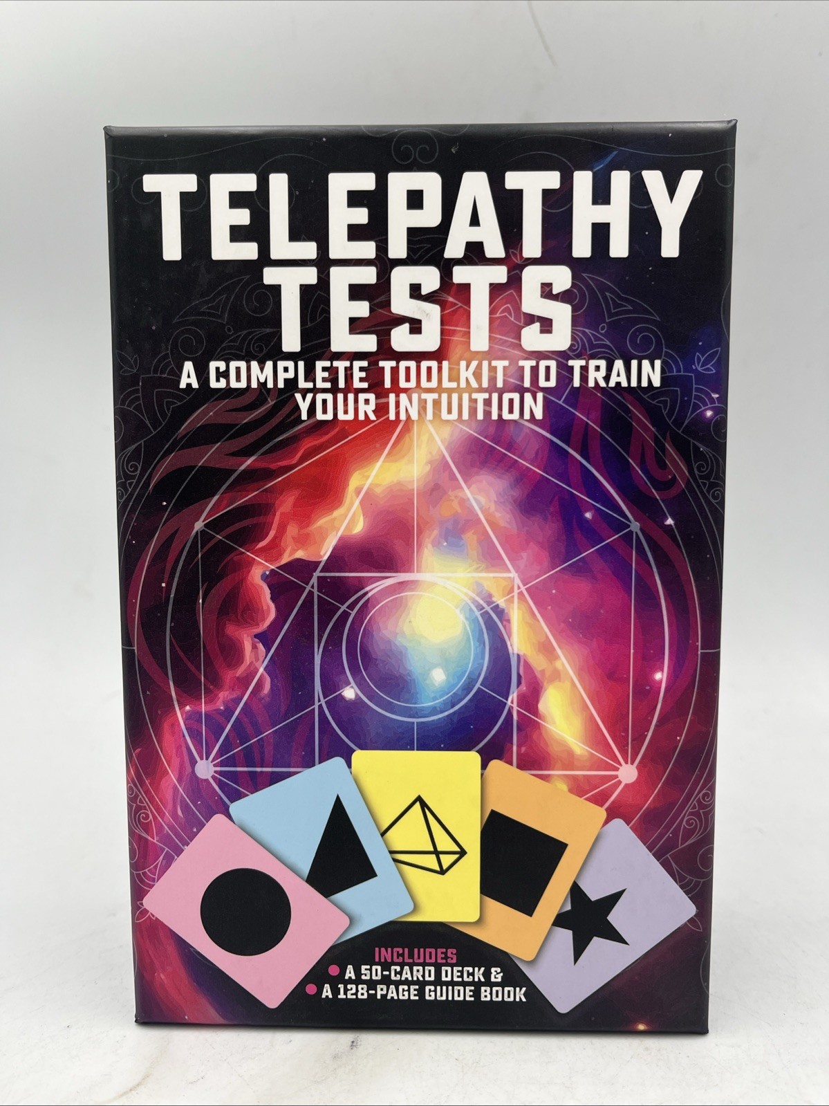 Telepathy Tests • Book & 50 Card Deck • Toolkit To Train Intuition • Brand New!