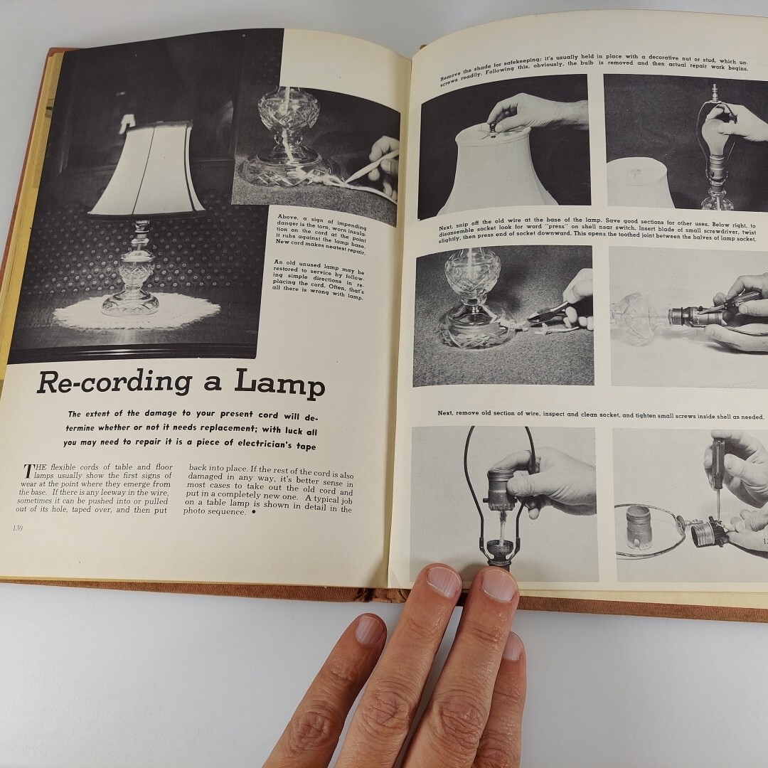 Handy Man’s Electrical Repairs Handbook by Robert Hertzberg 1955 Arco Pub. HCDJ