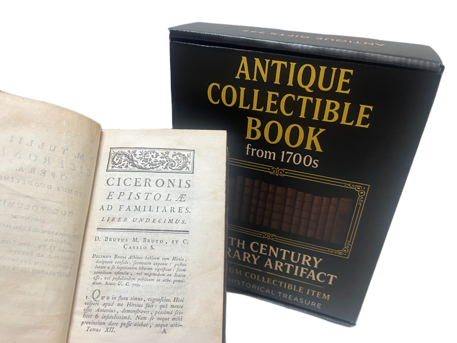 Old Book from 1700s – Luxury Gift Box – with Certificate of Authenticity