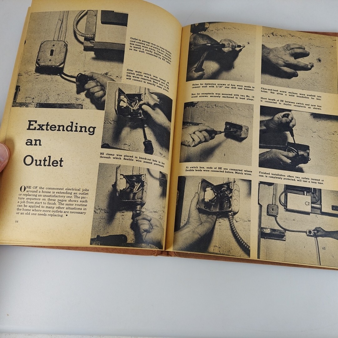 Handy Man’s Electrical Repairs Handbook by Robert Hertzberg 1955 Arco Pub. HCDJ