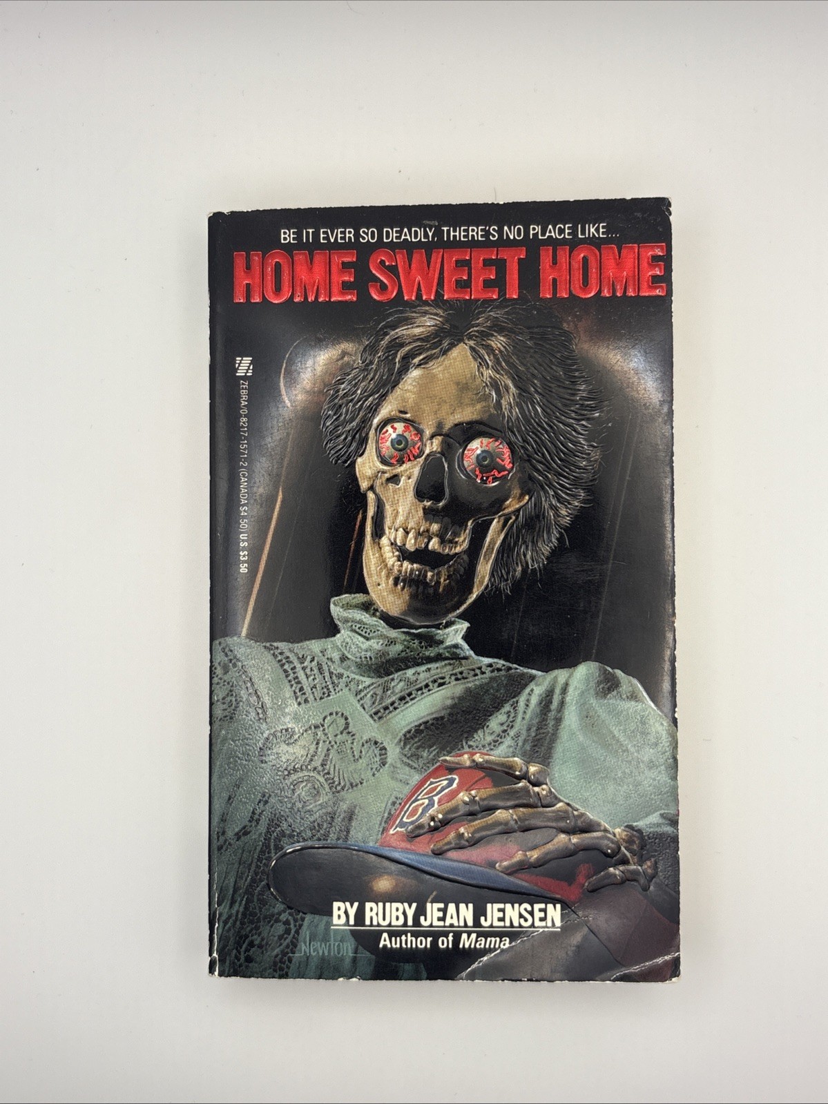 HOME SWEET HOME by Ruby Jean Jensen Zebra Horror 4th Print 1986 Vintage Horror