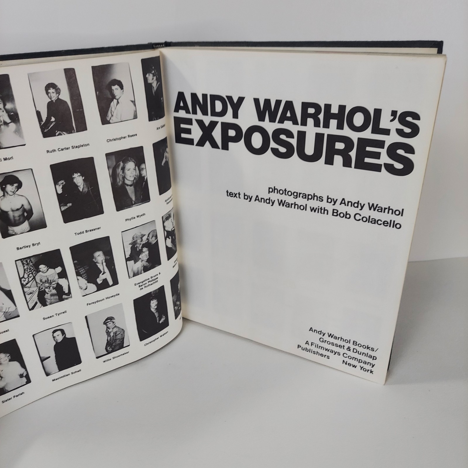 Andy Warhols Exposures 1979 1st Edition & Print Hard Cover Bob Colacello Pop Art