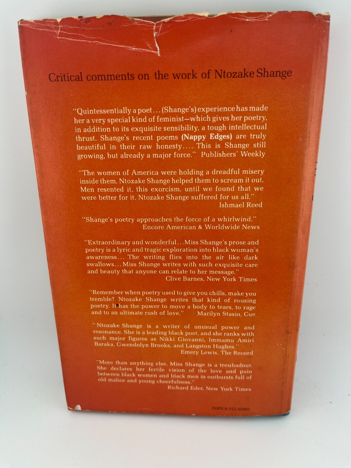 Ntozake Shange / Nappy Edges ~ Signed ~ 1st Edition ~ Black feminist poetry
