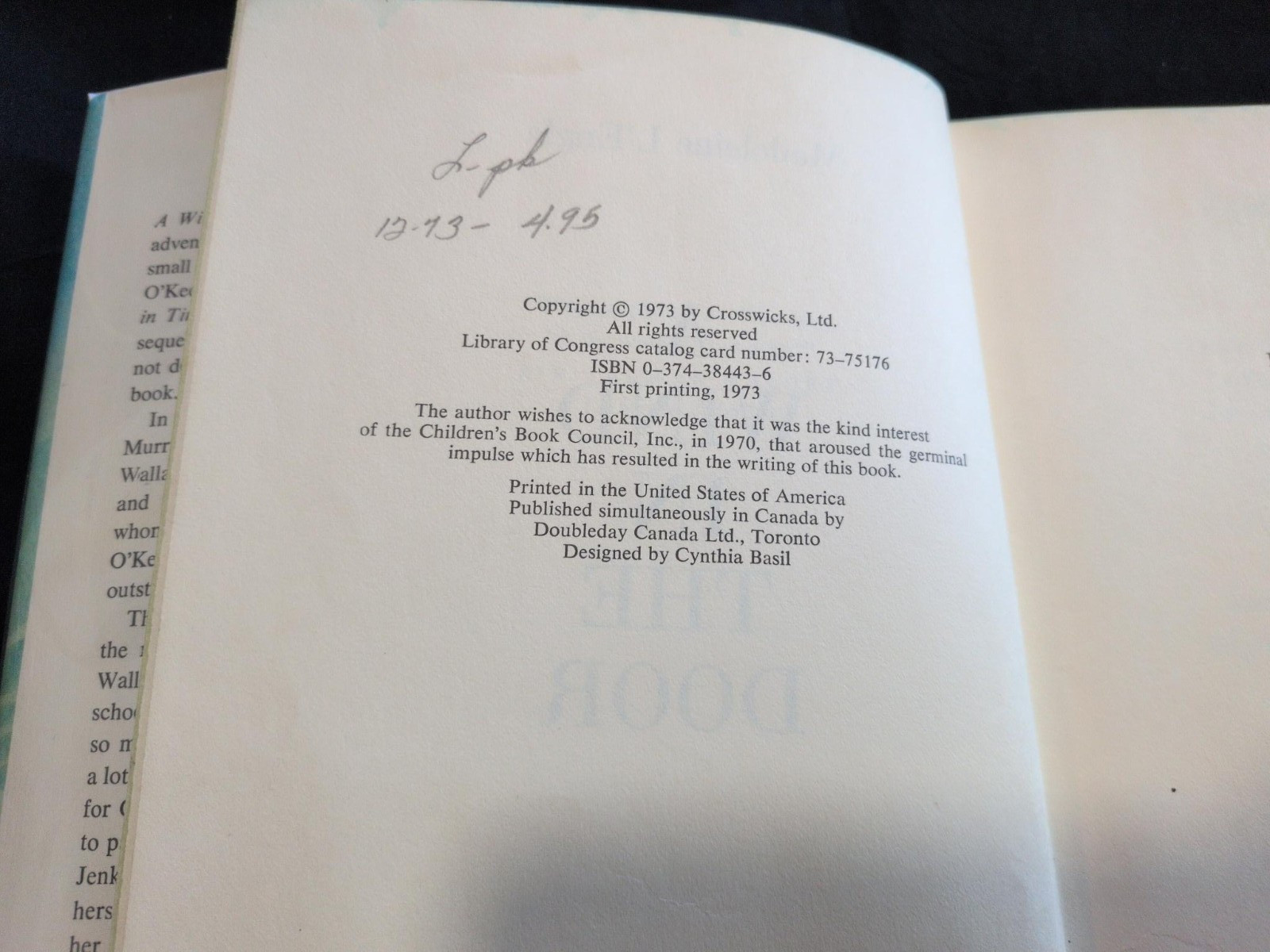 A Wind In The Door Madeleine L’engle First Edition First Printing