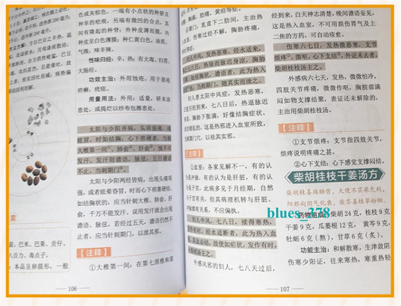 2pc Chinese Traditional Herbal Book Shanghan Zabing Lun 伤寒论 张仲景 +金匮要略 中医临床书籍基础理论