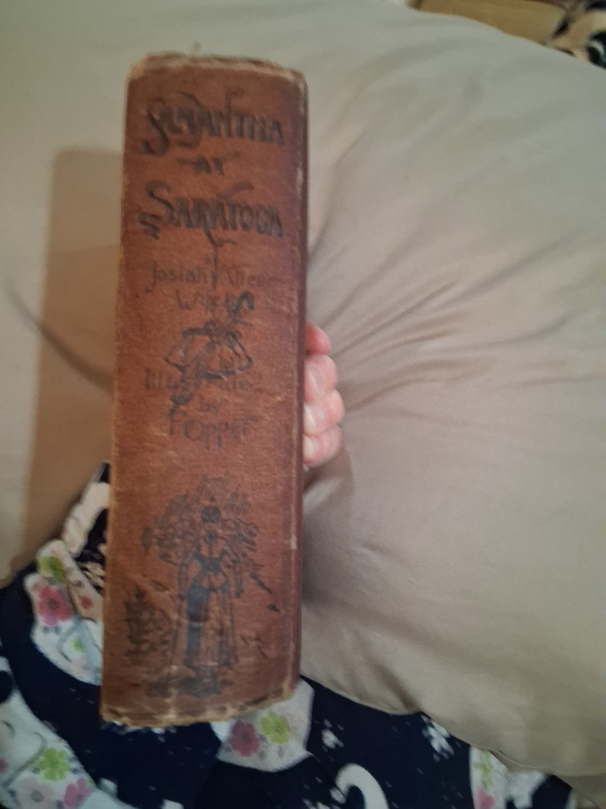 Josiah Allen’s Wife. Samantha at Saratoga. Hubbard, 1887. 1st ed. VG copy.