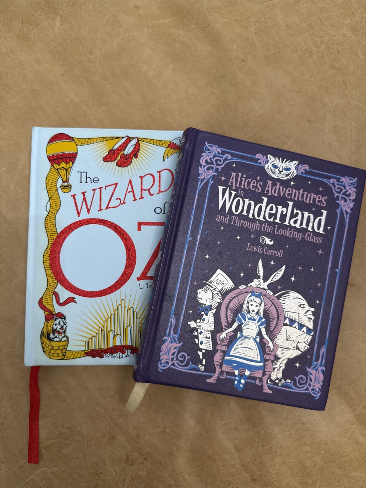 2 Lot Barnes & Noble The Wizard of Oz Frank Baum Alice’s Adventures Wonderland