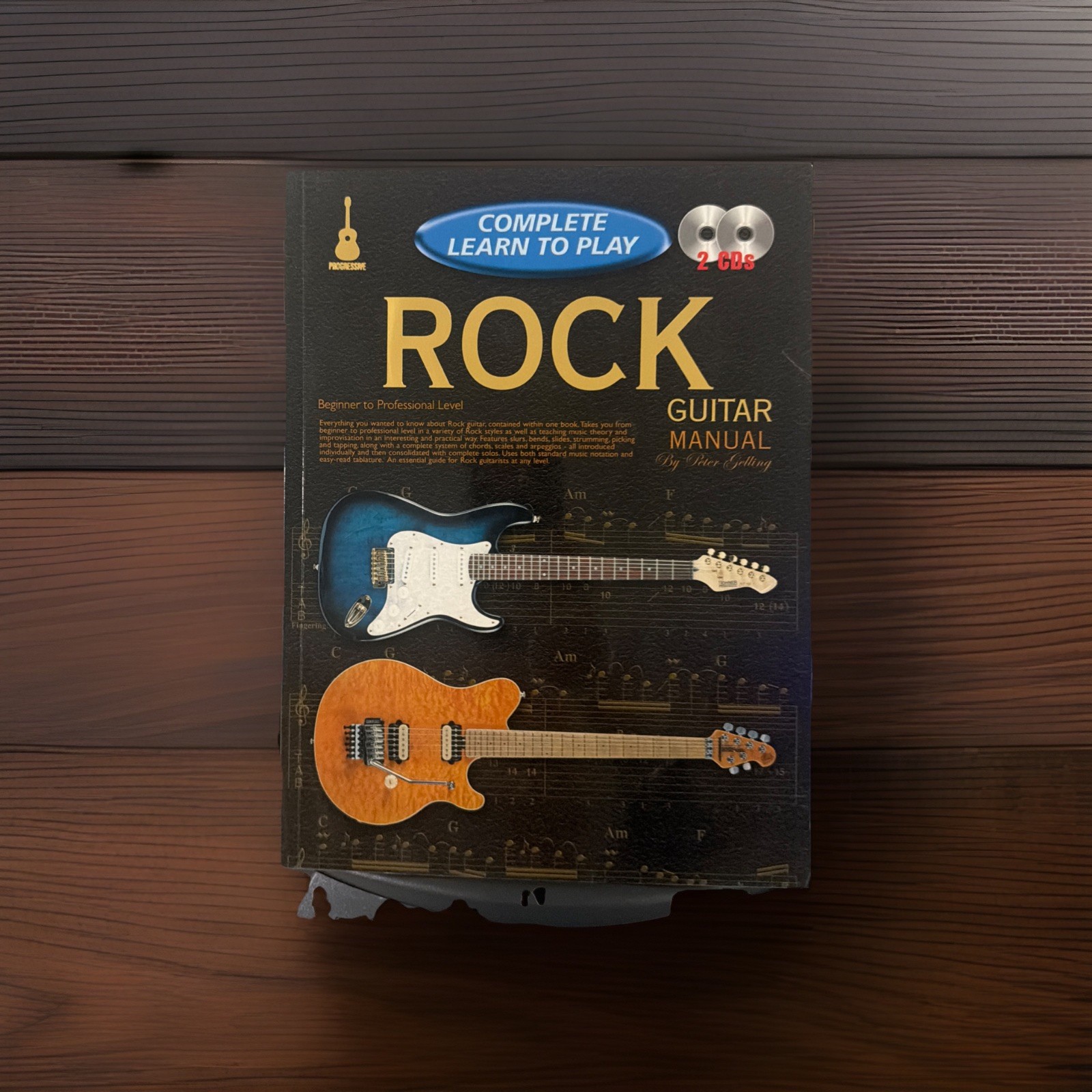Rock Guitar Tab Lesson Book Learn to Play Rock Guitar With 2 CD’s 240 Pages New
