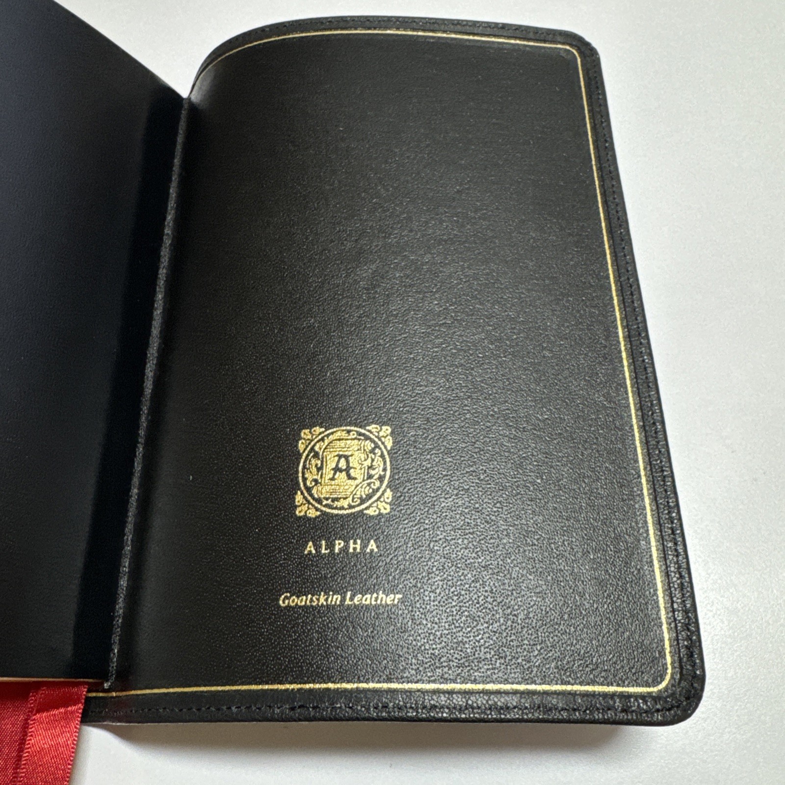 Holy Bible ESV Heirloom Single Column Personal Size Bible, Goatskin, Black