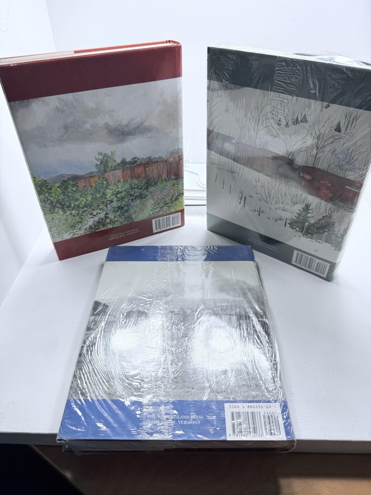 Railroads of Vermont Robert C Jones Vol 1 2 Pictorial 3 Book HC Set