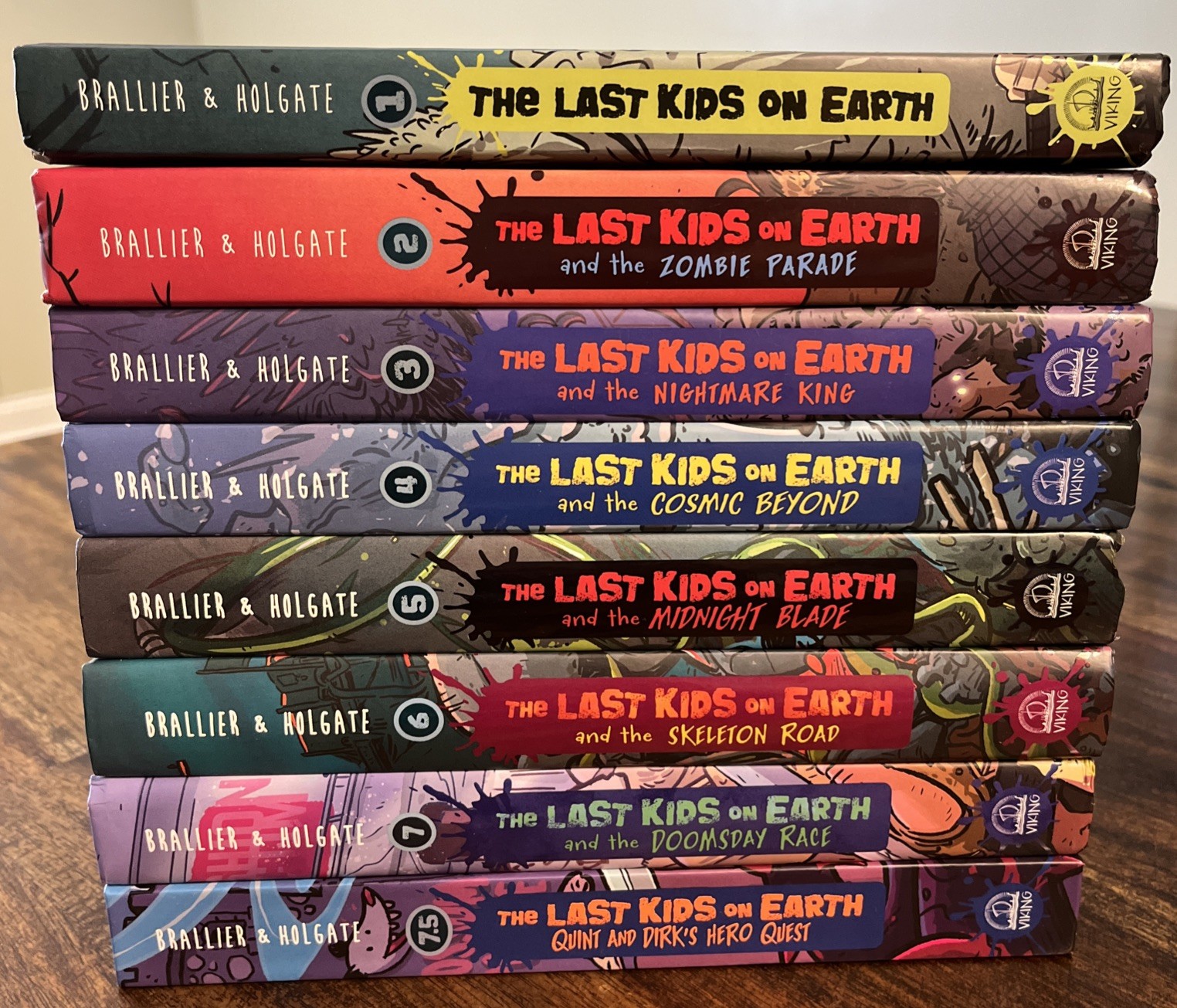 The Last Kids on Earth Book Lot Of 8 Hardcover Max Brallier 1,2,3,4,5,6,7,7.5