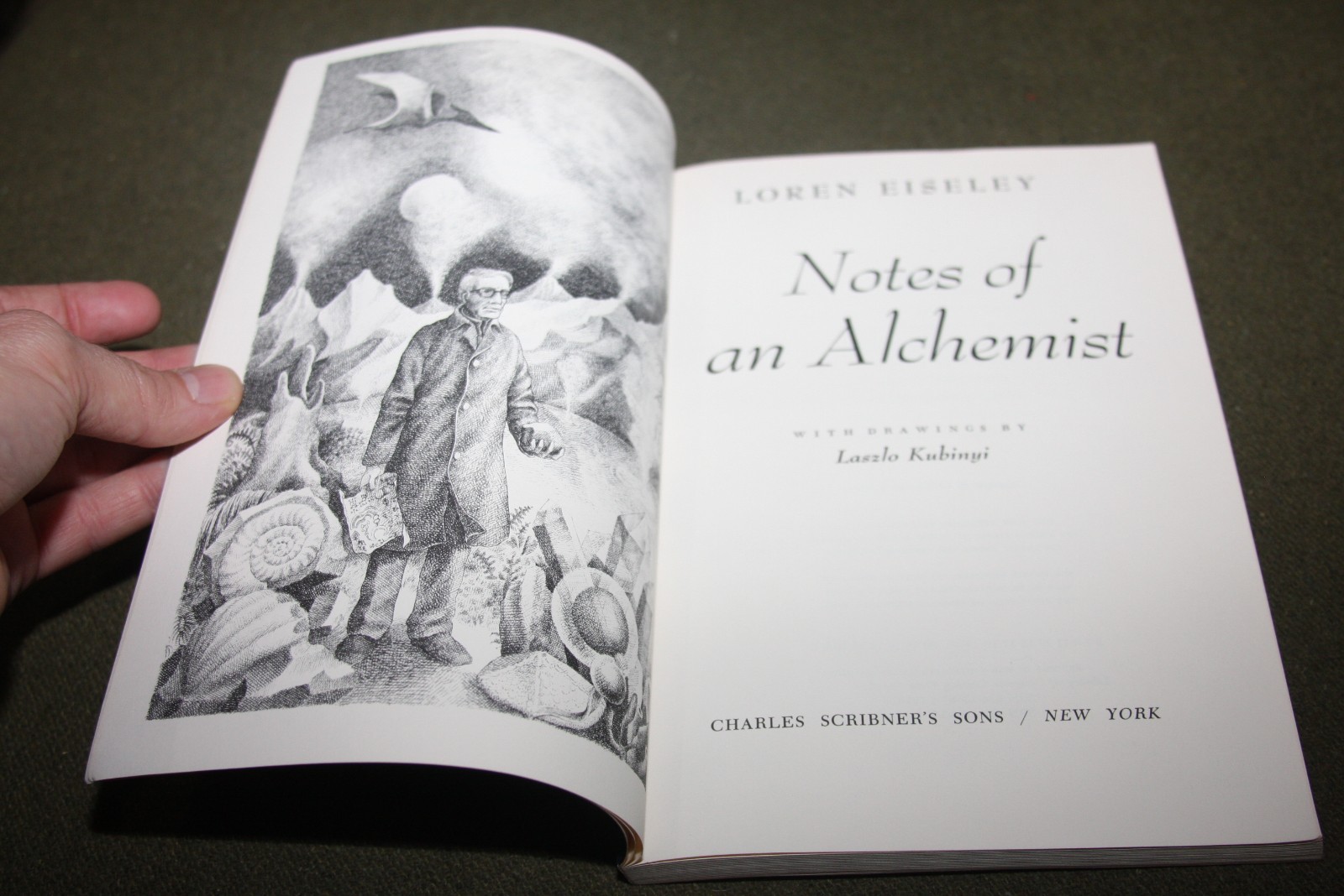 Notes of an Alchemist: Poems by Loren Eiseley 1972 TPB 5th Print Scribner