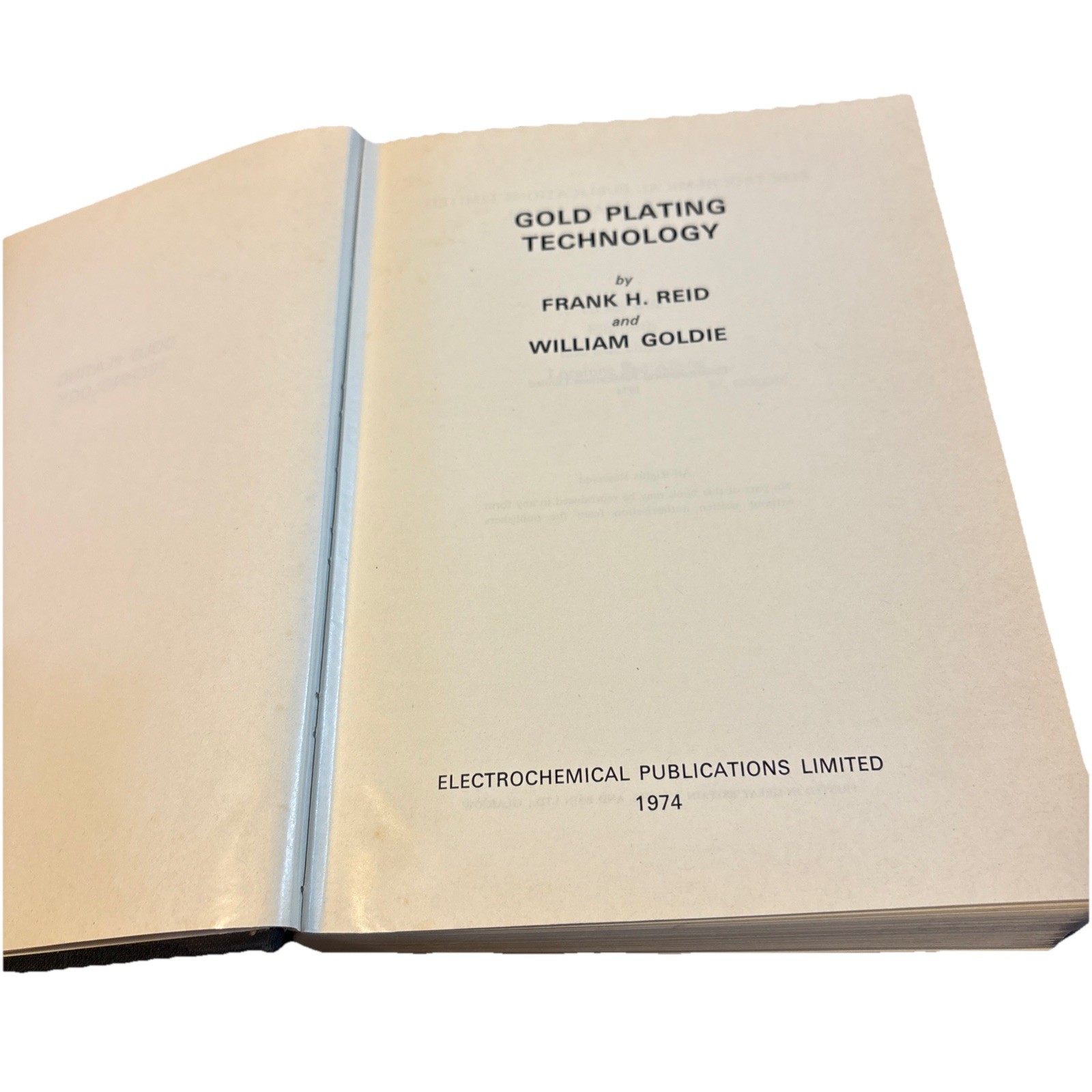 Gold Plating Technology by Frank Reid, William Goldie Good/Missing DJ 1974