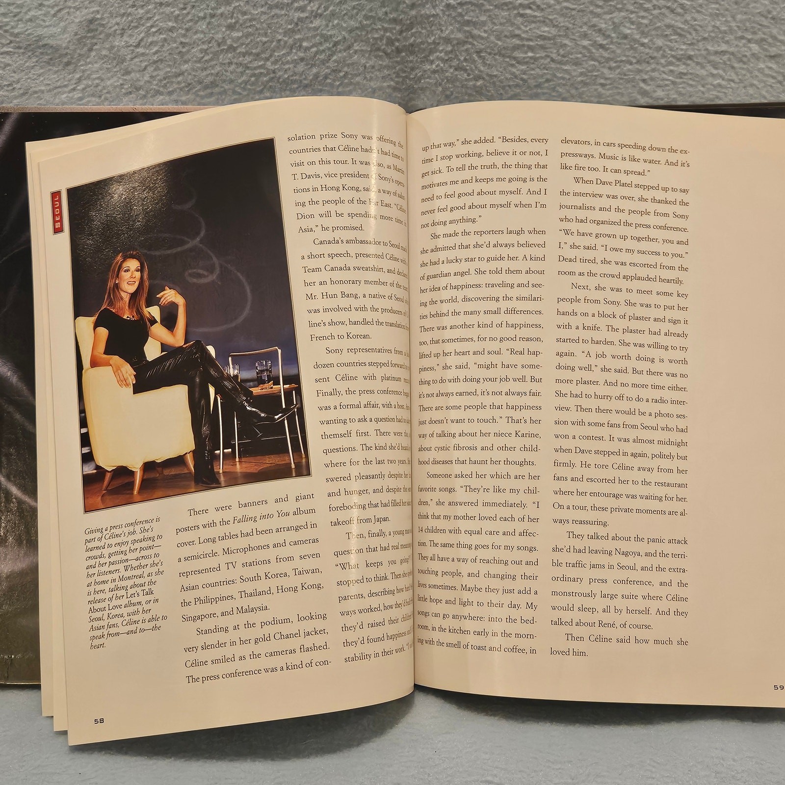 Celine Dion Tour de Force – Hardcover Picture Book (126 Pages)