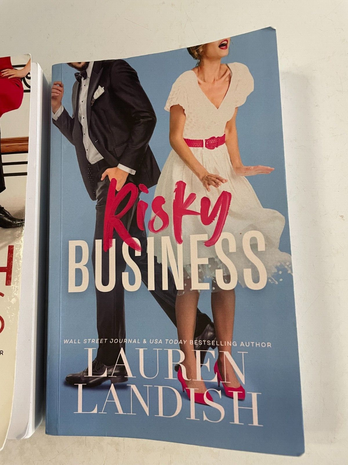 2 Lauren Landish Books French Kiss and Risky Business Stand A Lone Paper Back