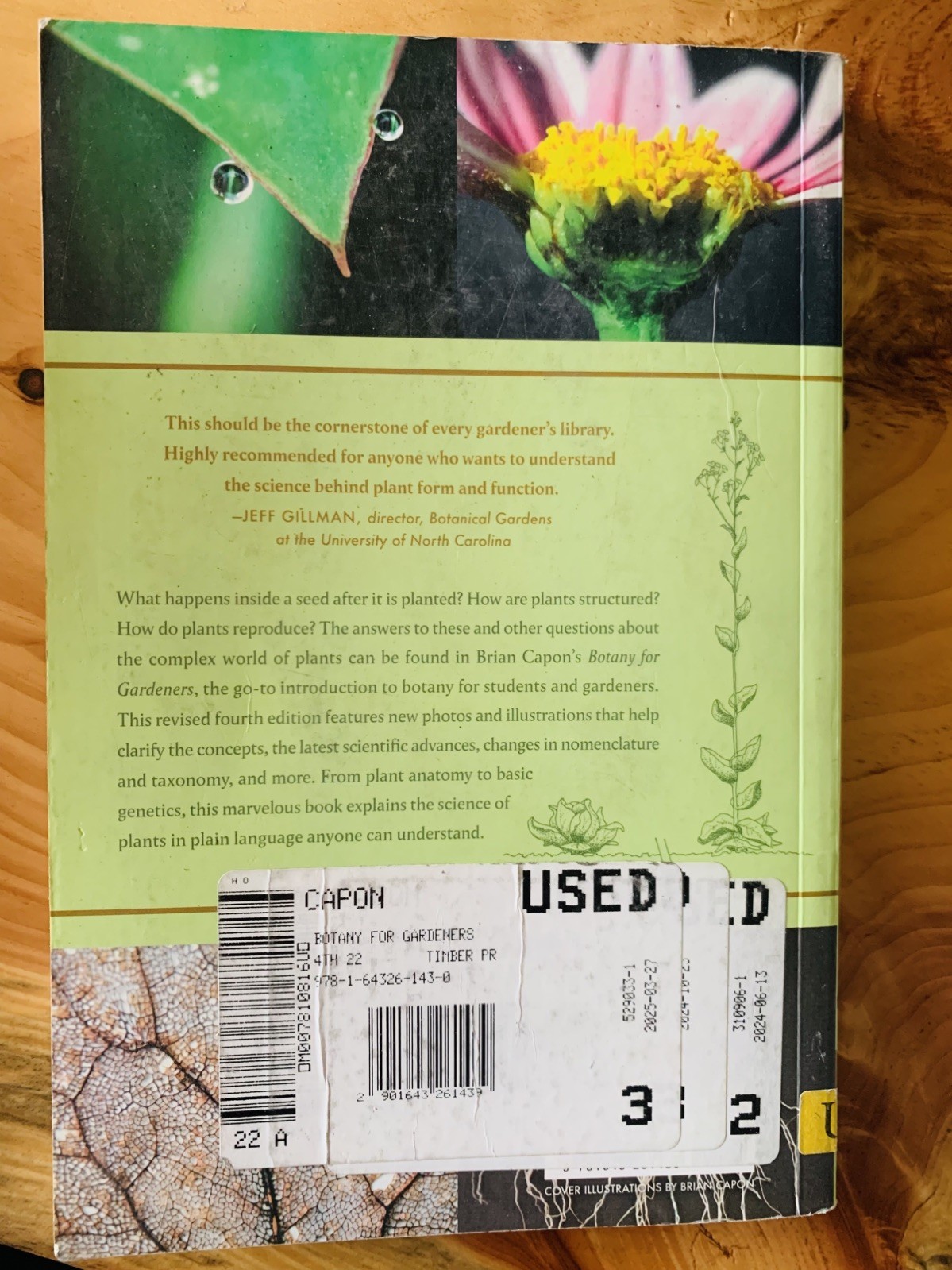 Botany for Gardeners Fourth Edition Brian Capon 2022 Timber Press Paperback