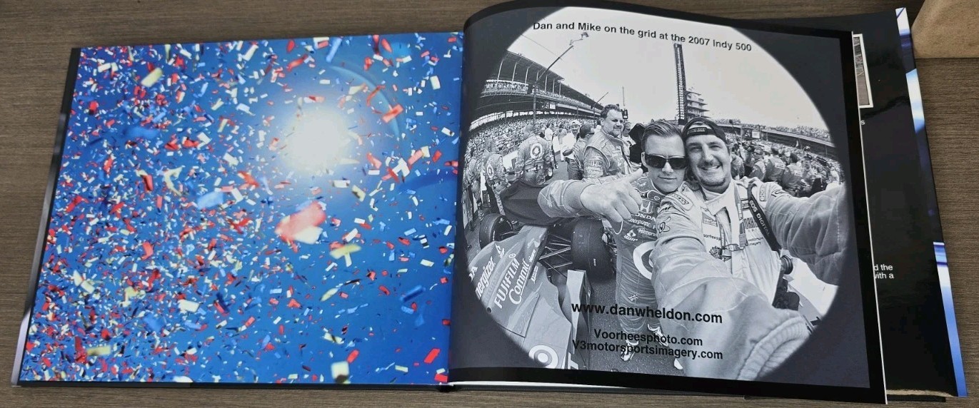 Dan Wheldon LionHeart Book Hard Cover Dust Jacket 120 Pages Indy 500