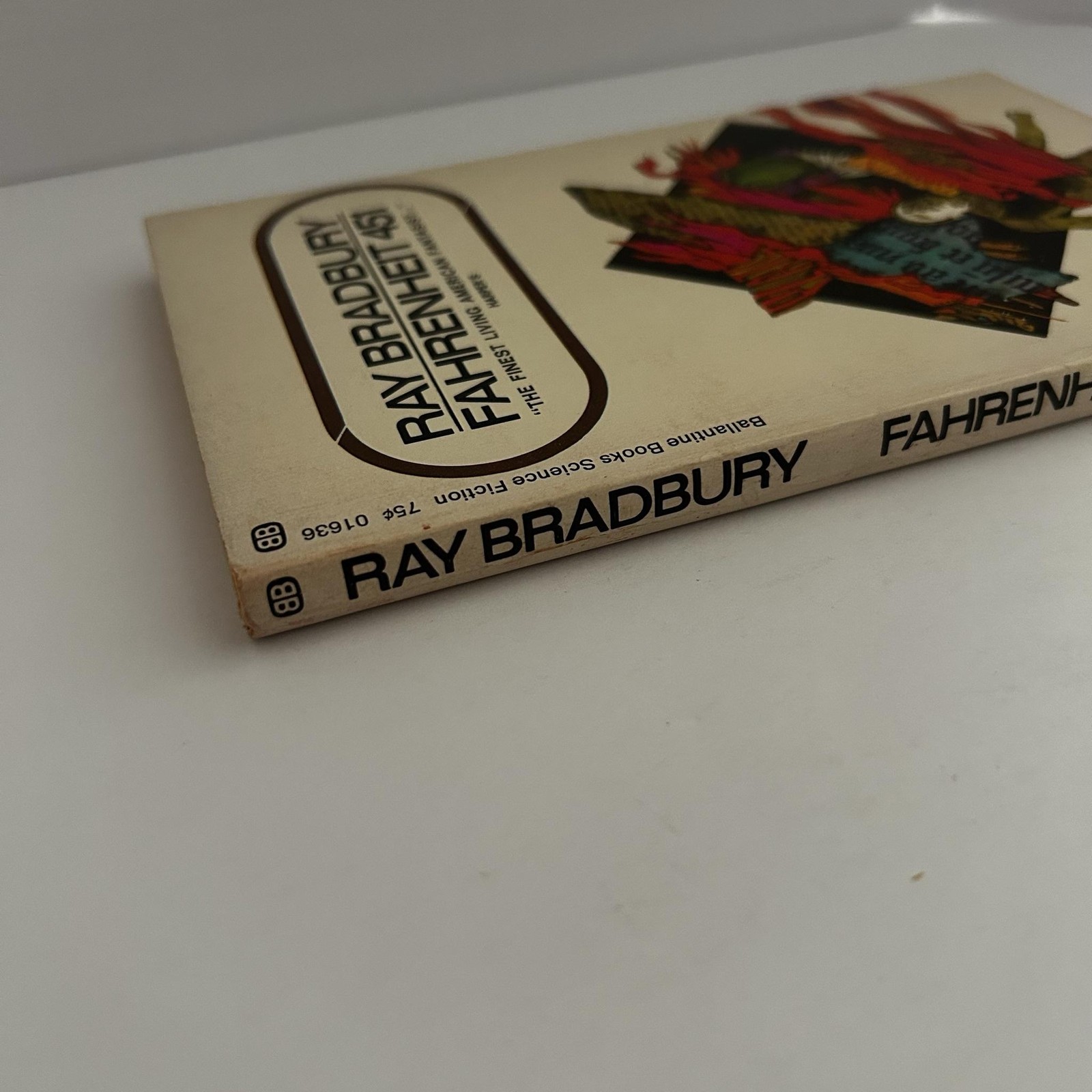Vintage Fahrenheit 451 Ray Bradbury Ballantine Sci-Fi Dystopian PB USA
