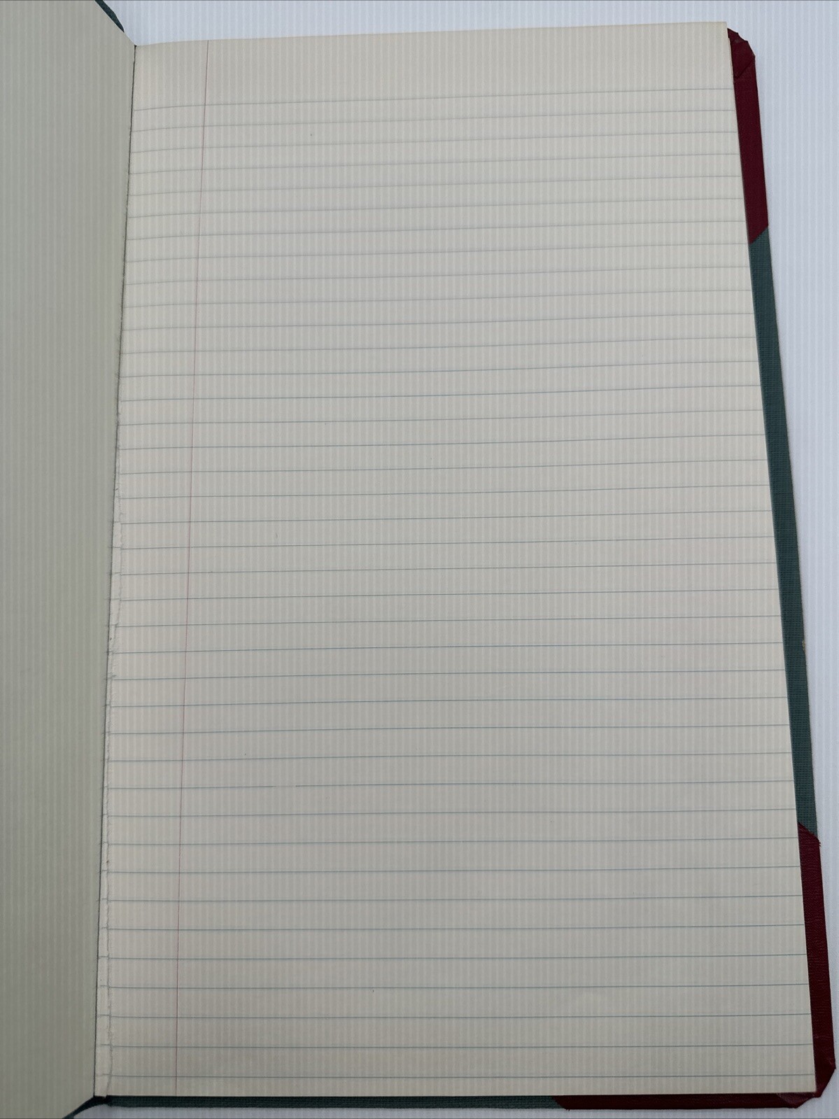 Record Book Mostly Blank Vintage Few Pages Missing Hardcover 12.75 By 8 Inches