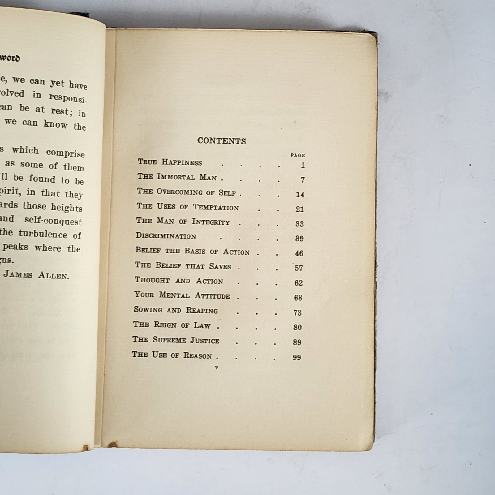 1910 – Above Life’s Turmoil by James Allen – Antique Hardcover Philosophy Book